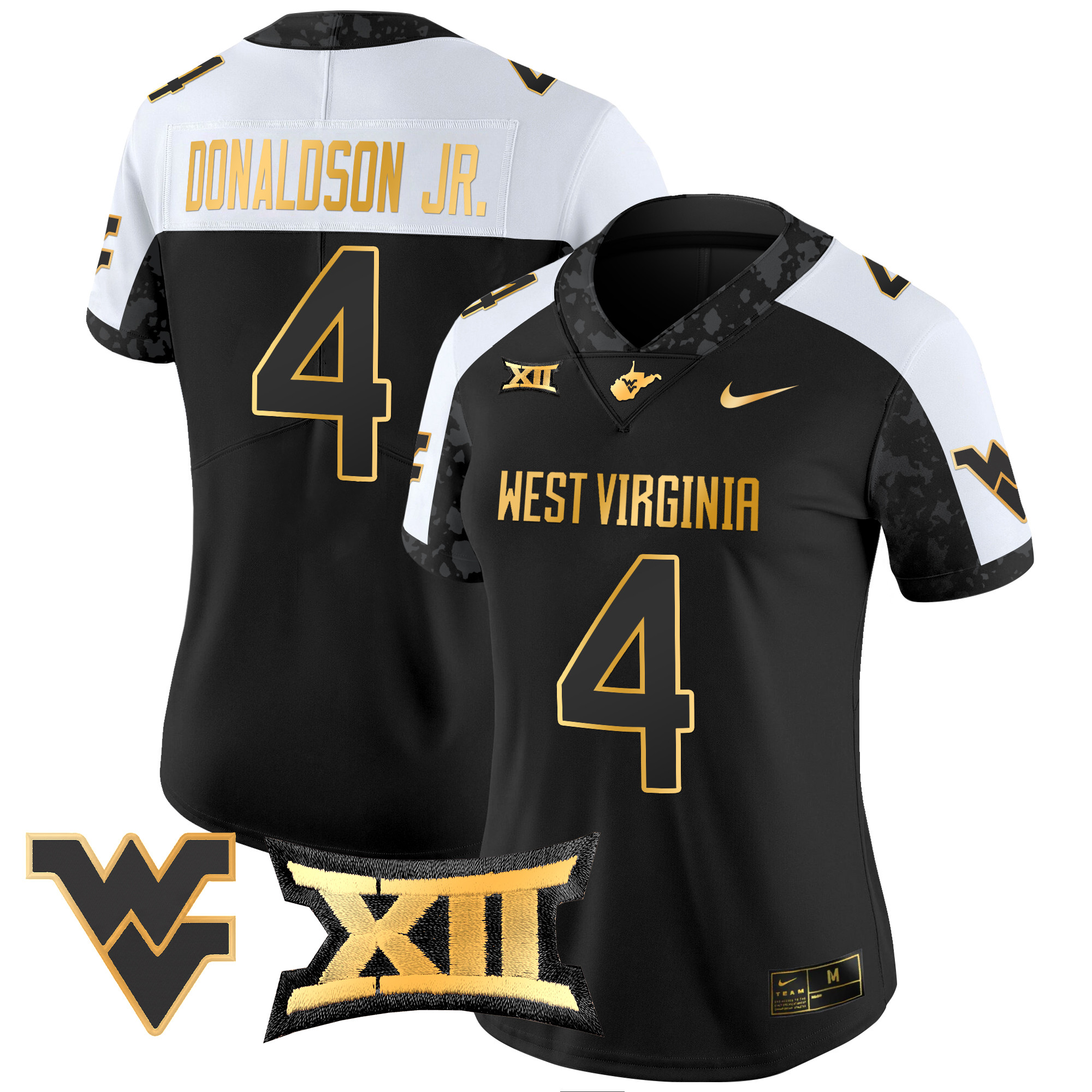 Women's West Virginia Mountaineers 2024 Gold Vapor Limited Jersey - All Stitched