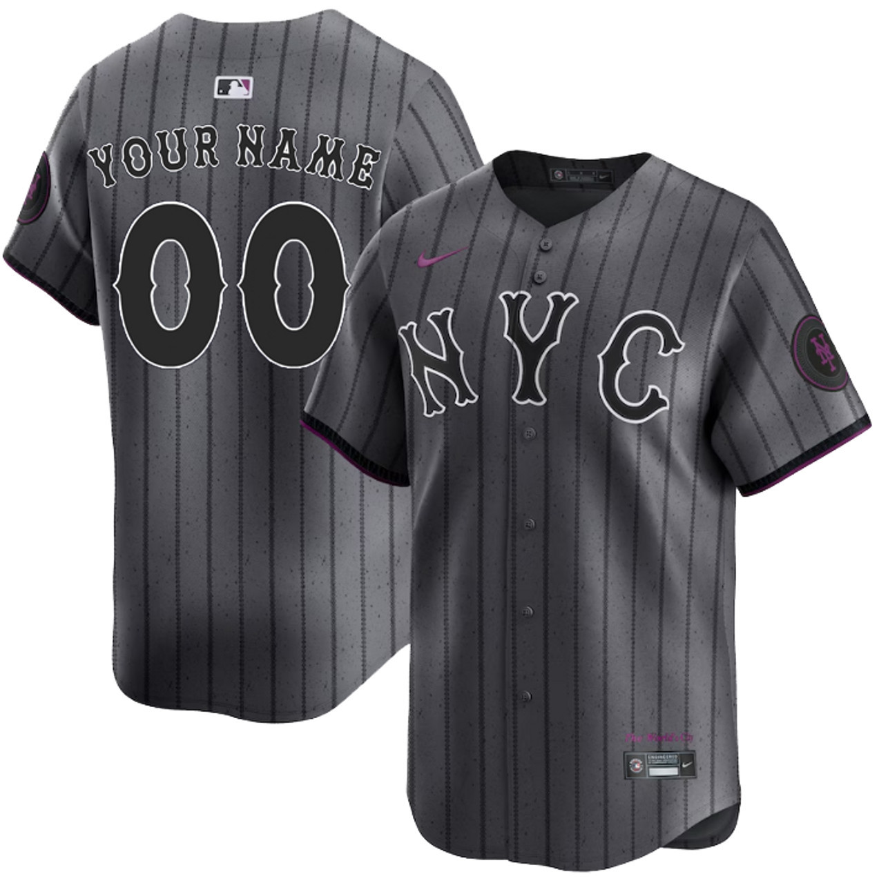 2024 City Connect Vapor Premier Limited Custom Jersey - Graphite - All Stitched