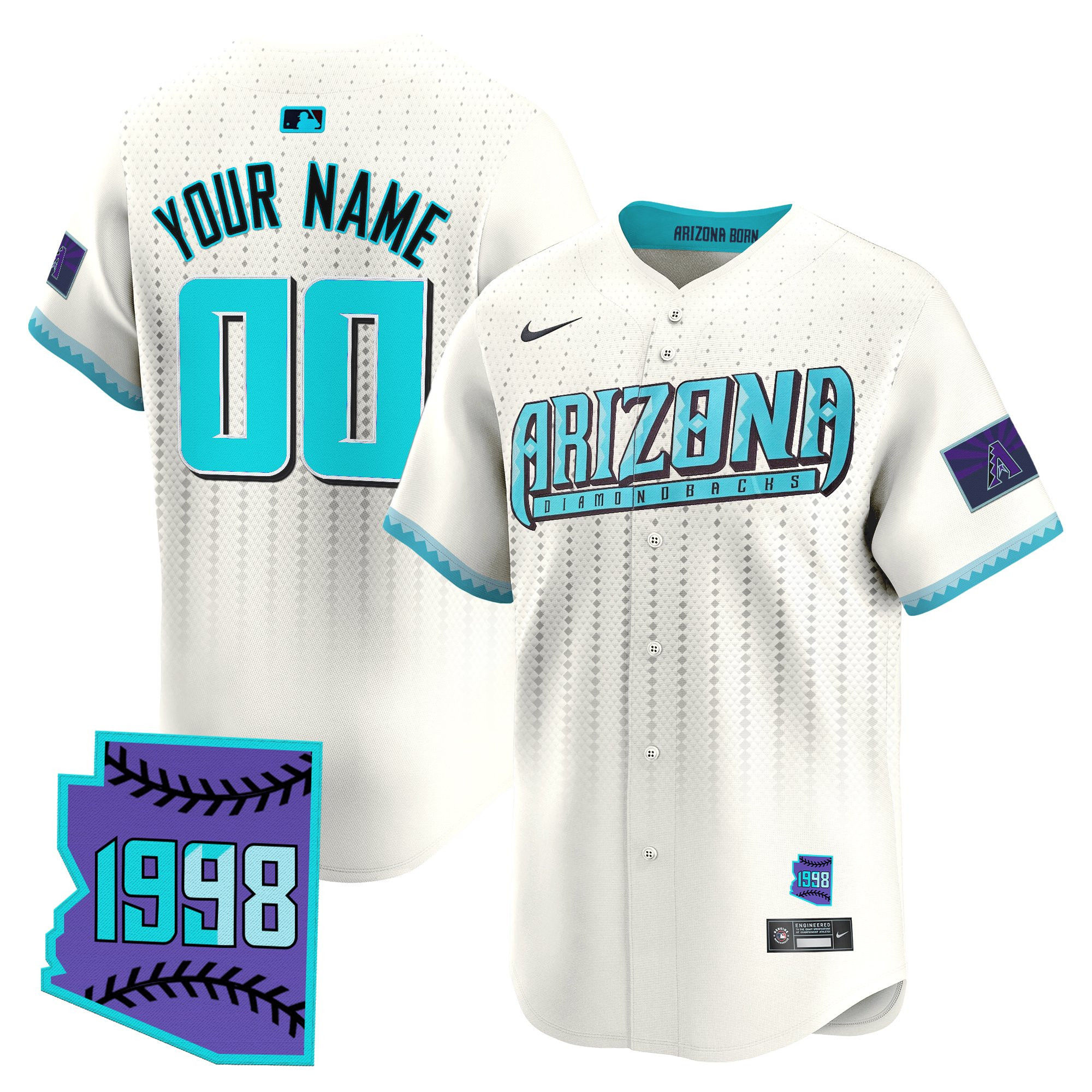 Arizona Diamondbacks 2025 City Connect Vapor Premier Limited Custom Jersey - Stitched