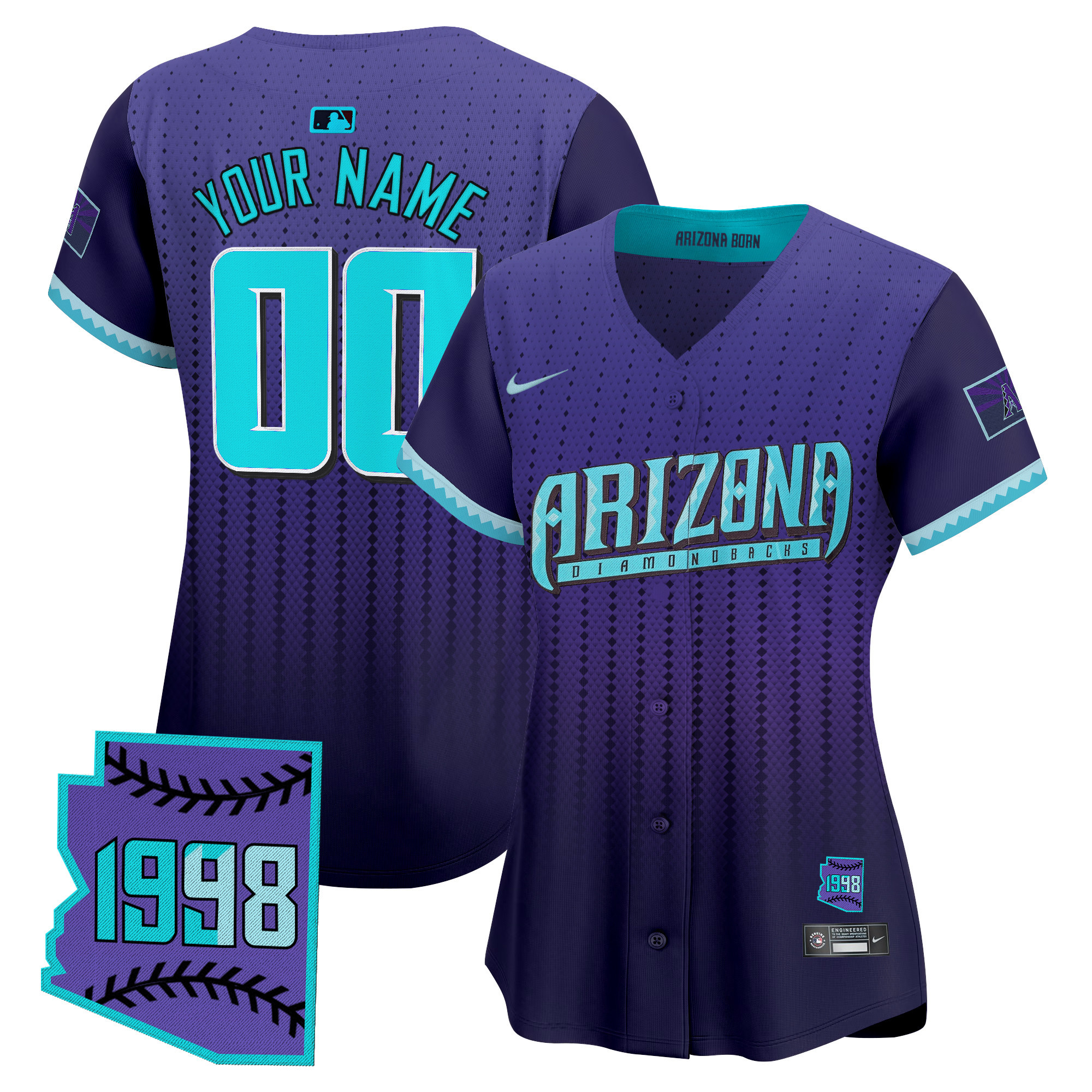 Arizona Diamondbacks 2025 City Connect Vapor Premier Limited Custom Jersey - Stitched