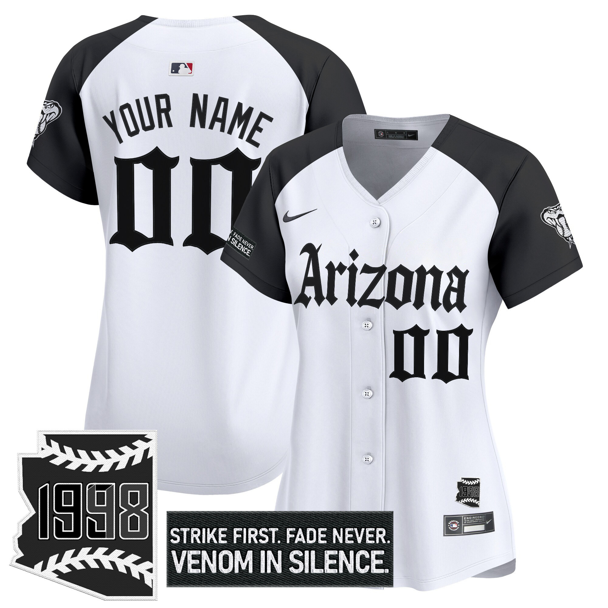Arizona Diamondbacks 'Gothic Desert Fang Edition' Vapor Premier Limited Custom Jersey - All Stitched