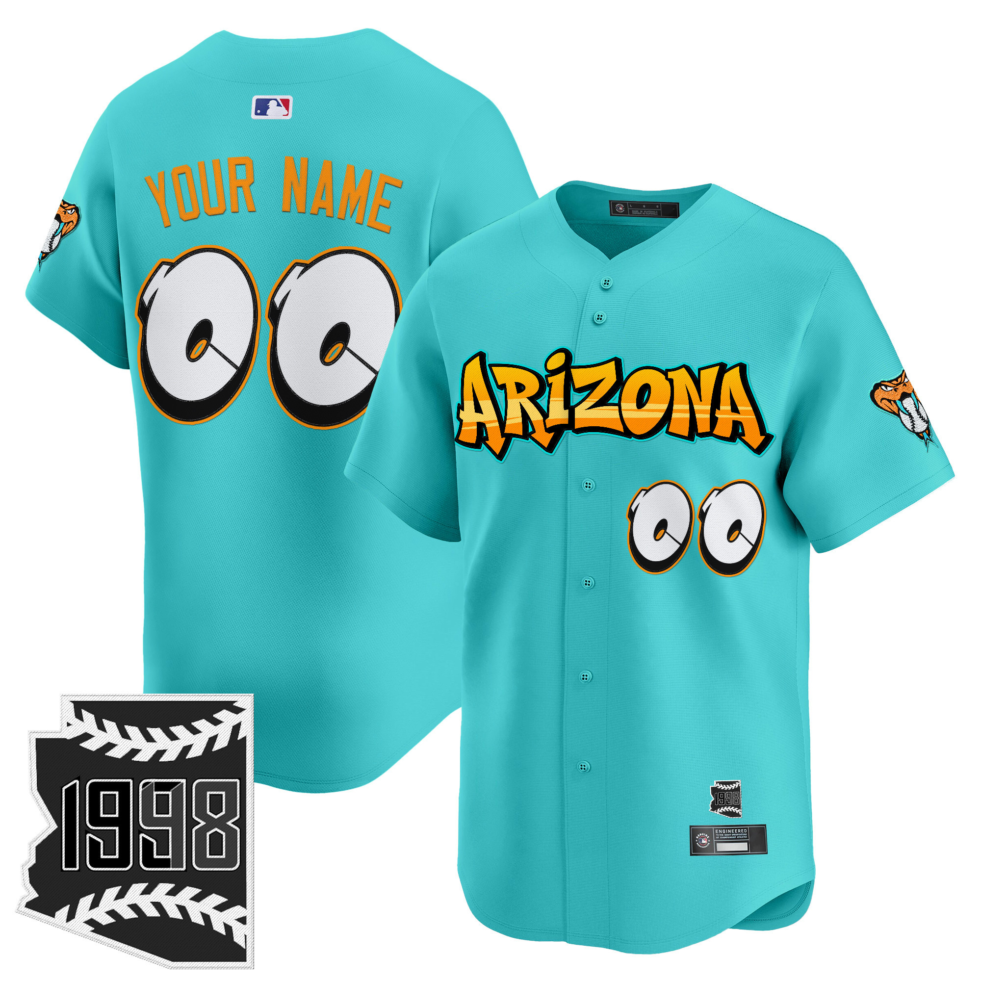 Arizona Diamondbacks 'Graffiti Desert Ink Edition' Vapor Premier Limited Custom Jersey - All Stitched