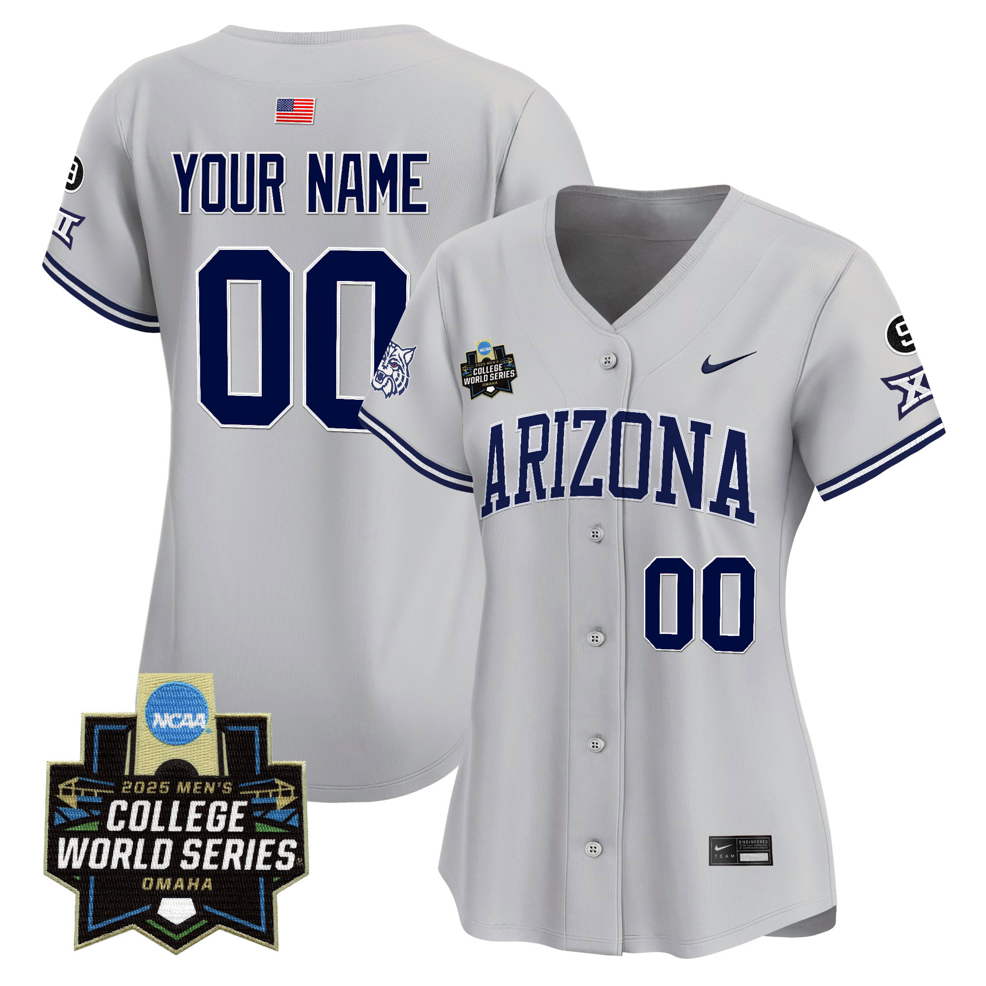 Arizona Wildcats 2025 World Series Vapor Premier Limited Custom Jersey - All Stitched