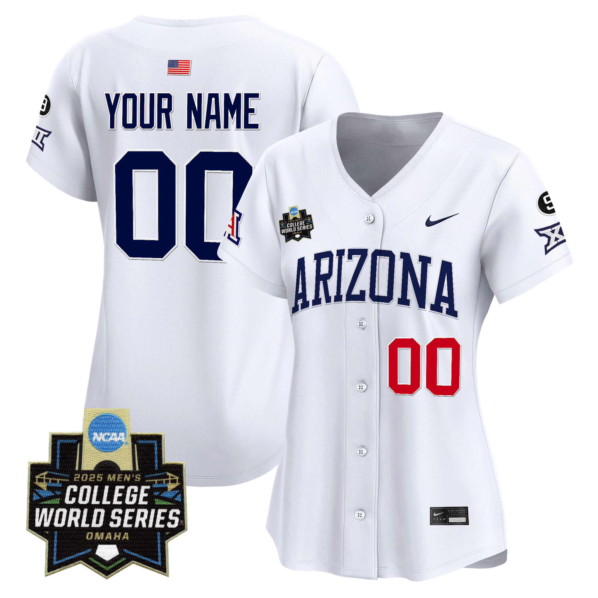 Arizona Wildcats 2025 World Series Vapor Premier Limited Custom Jersey - All Stitched