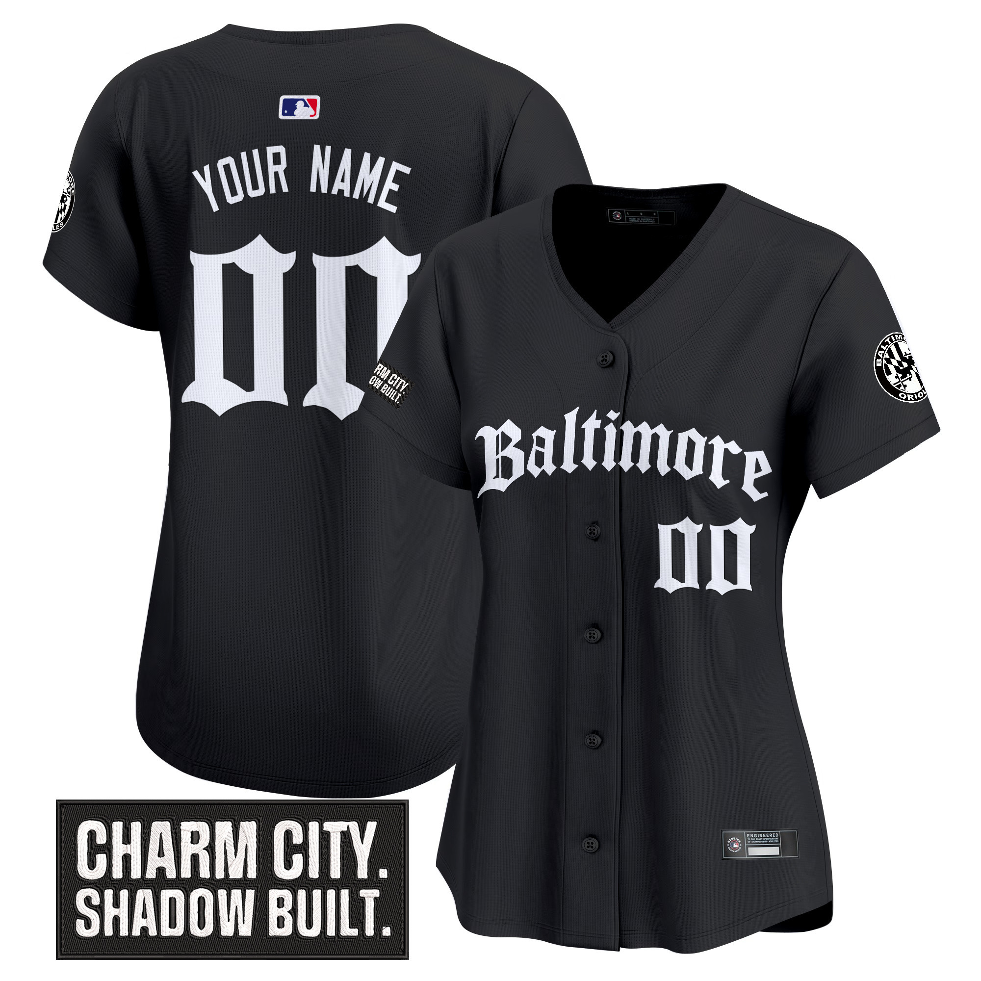 Baltimore Orioles 'Gothic Harbor Edition' Vapor Premier Limited Custom Jersey - All Stitched