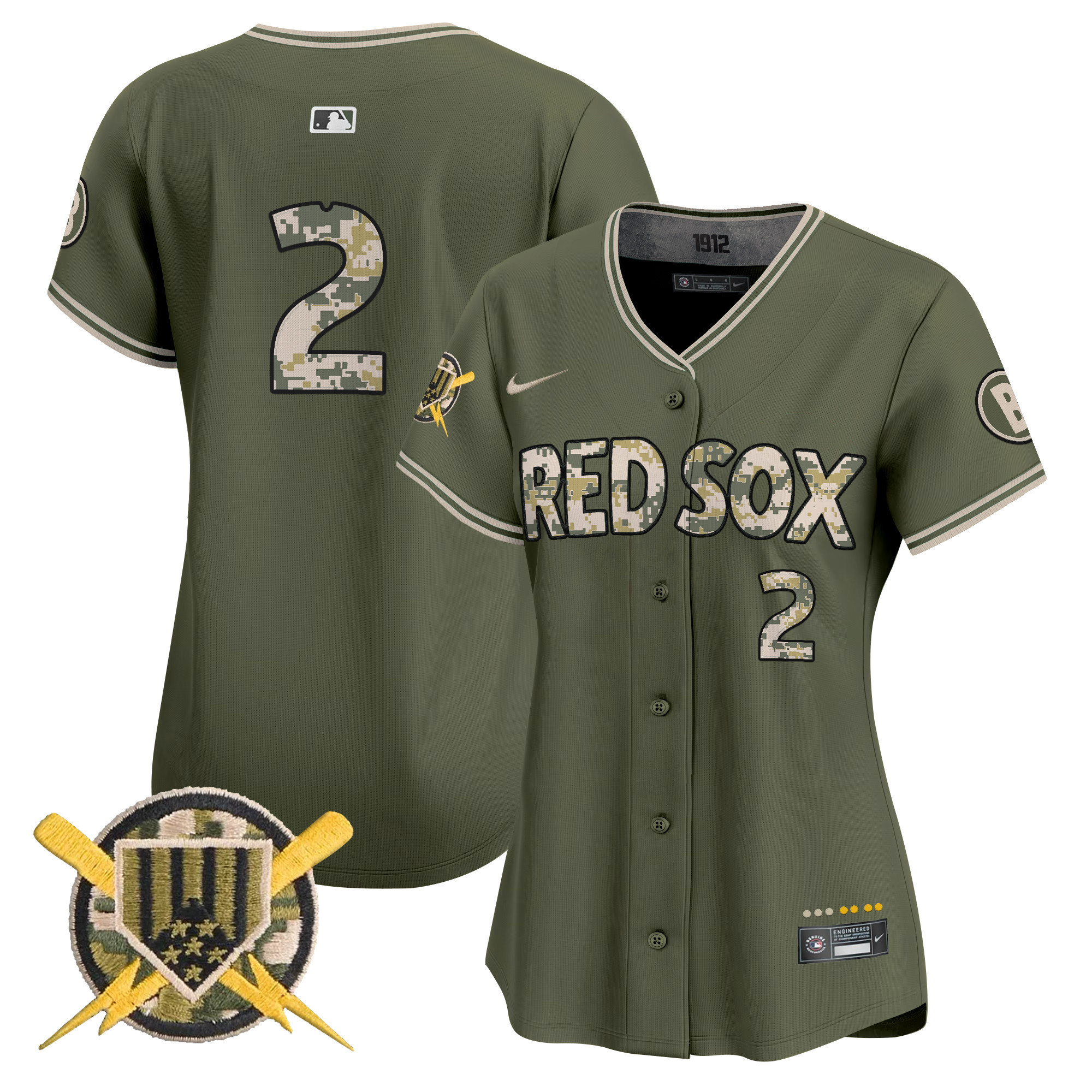 Boston Red Sox Armed Forces Day Vapor Premier Limited Jersey - All Stitched