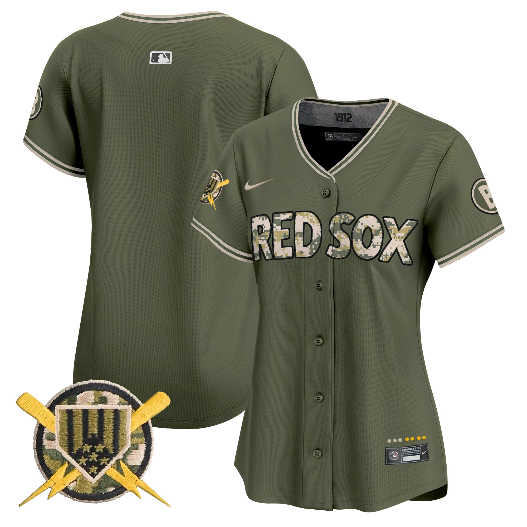 Boston Red Sox Armed Forces Day Vapor Premier Limited Jersey - All Stitched