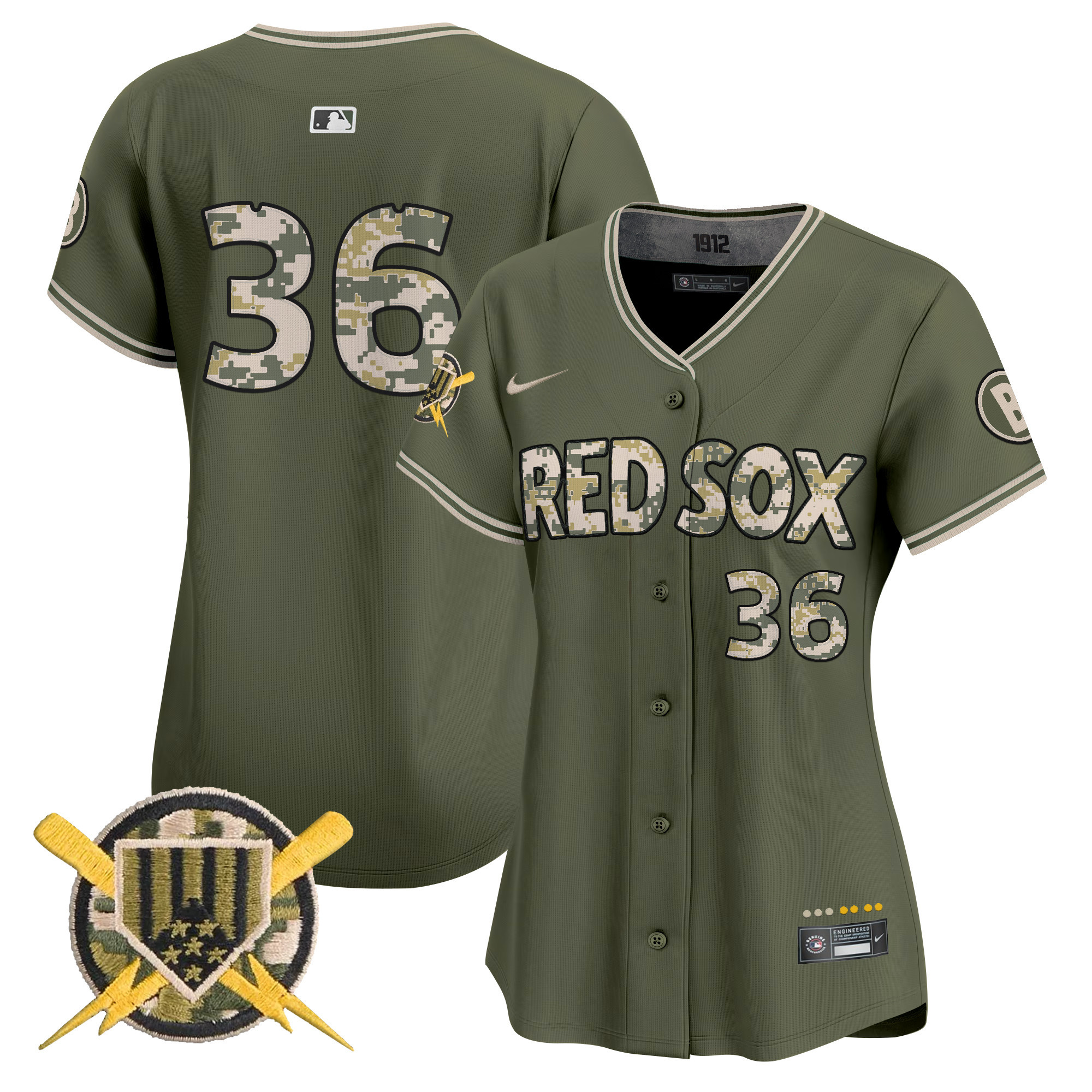 Boston Red Sox Armed Forces Day Vapor Premier Limited Jersey - All Stitched