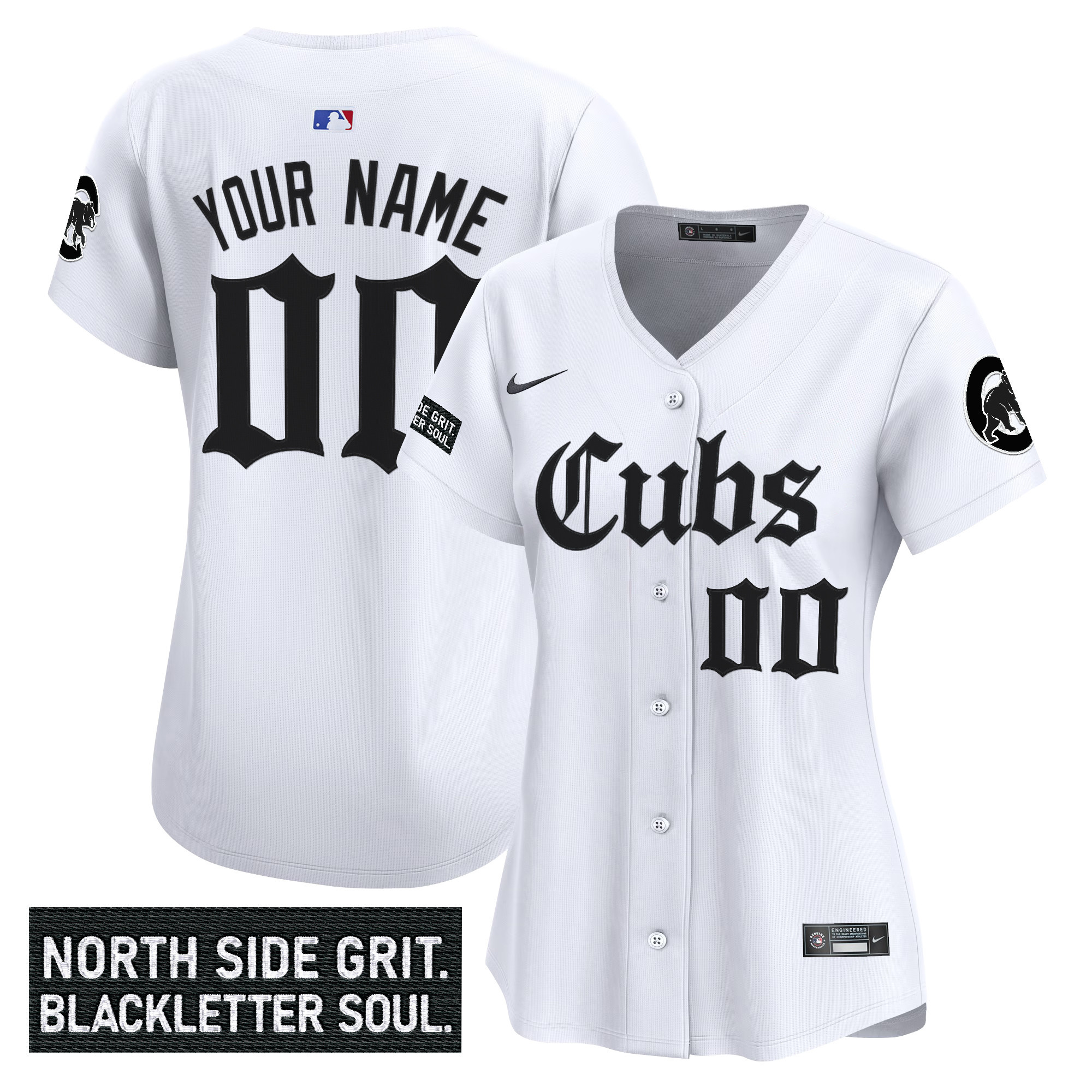 Chicago Cubs 'Gothic North Side Edition' Vapor Premier Limited Custom Jersey - All Stitched