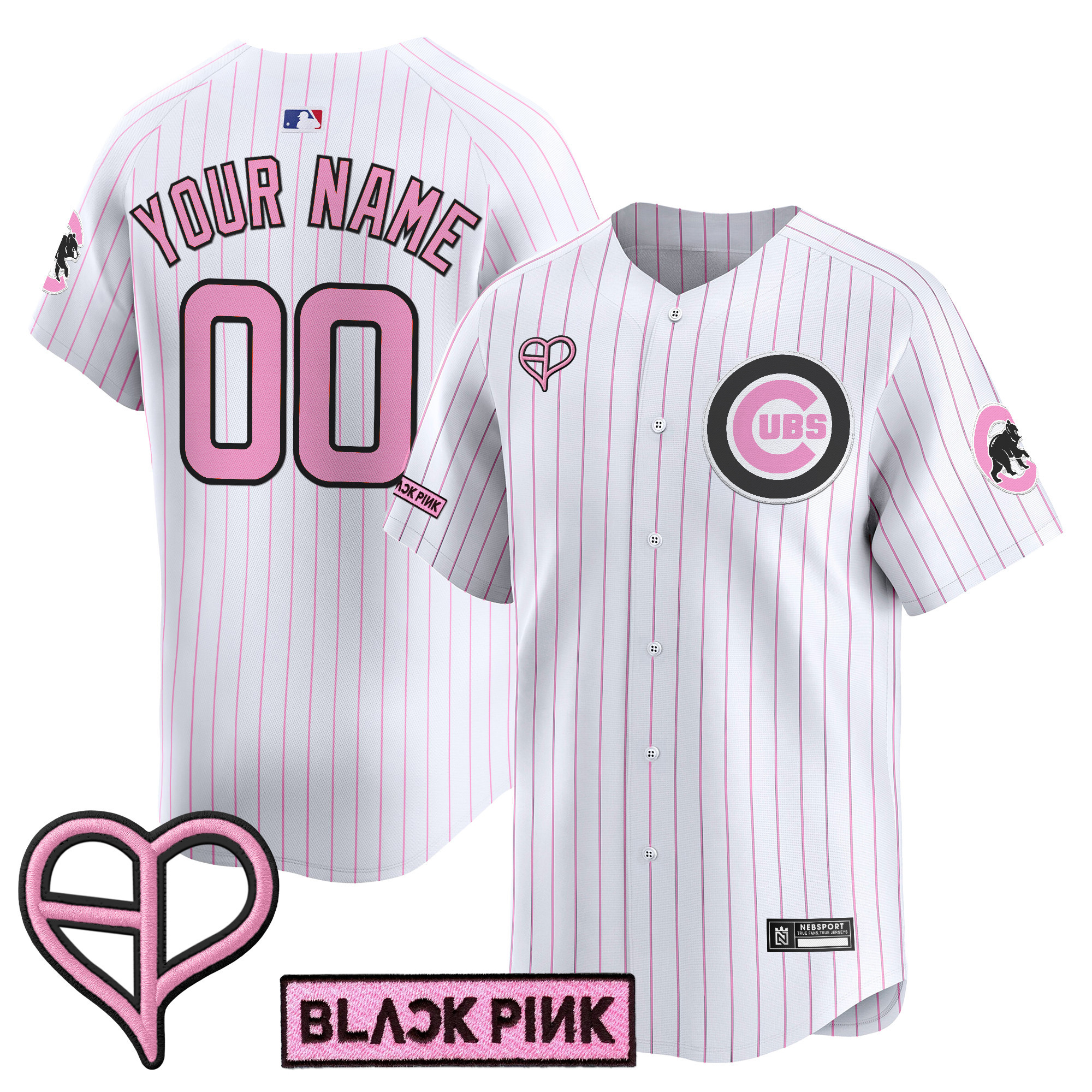 Chicago Cubs x BLACKPINK 2025 Vapor Premier Limited Custom Jersey - All Stitched