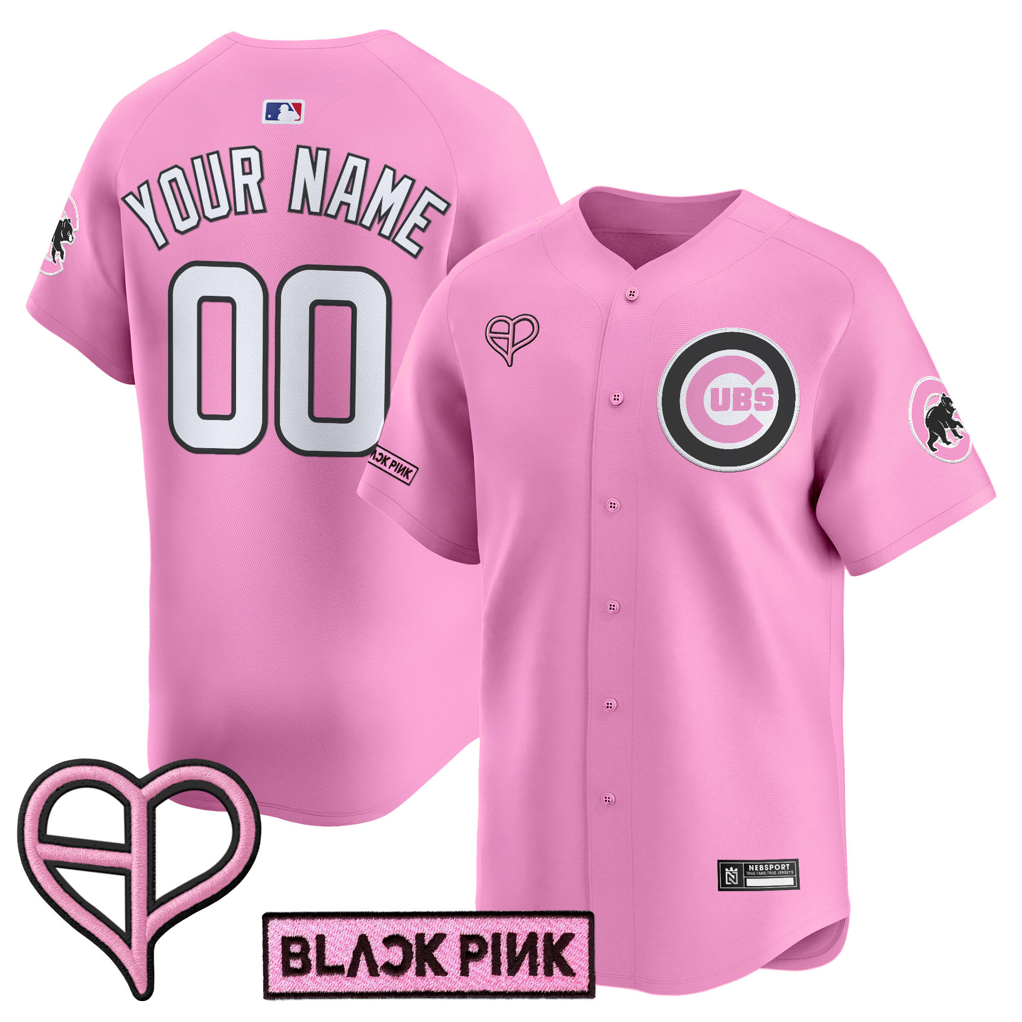 Chicago Cubs x BLACKPINK 2025 Vapor Premier Limited Custom Jersey - All Stitched