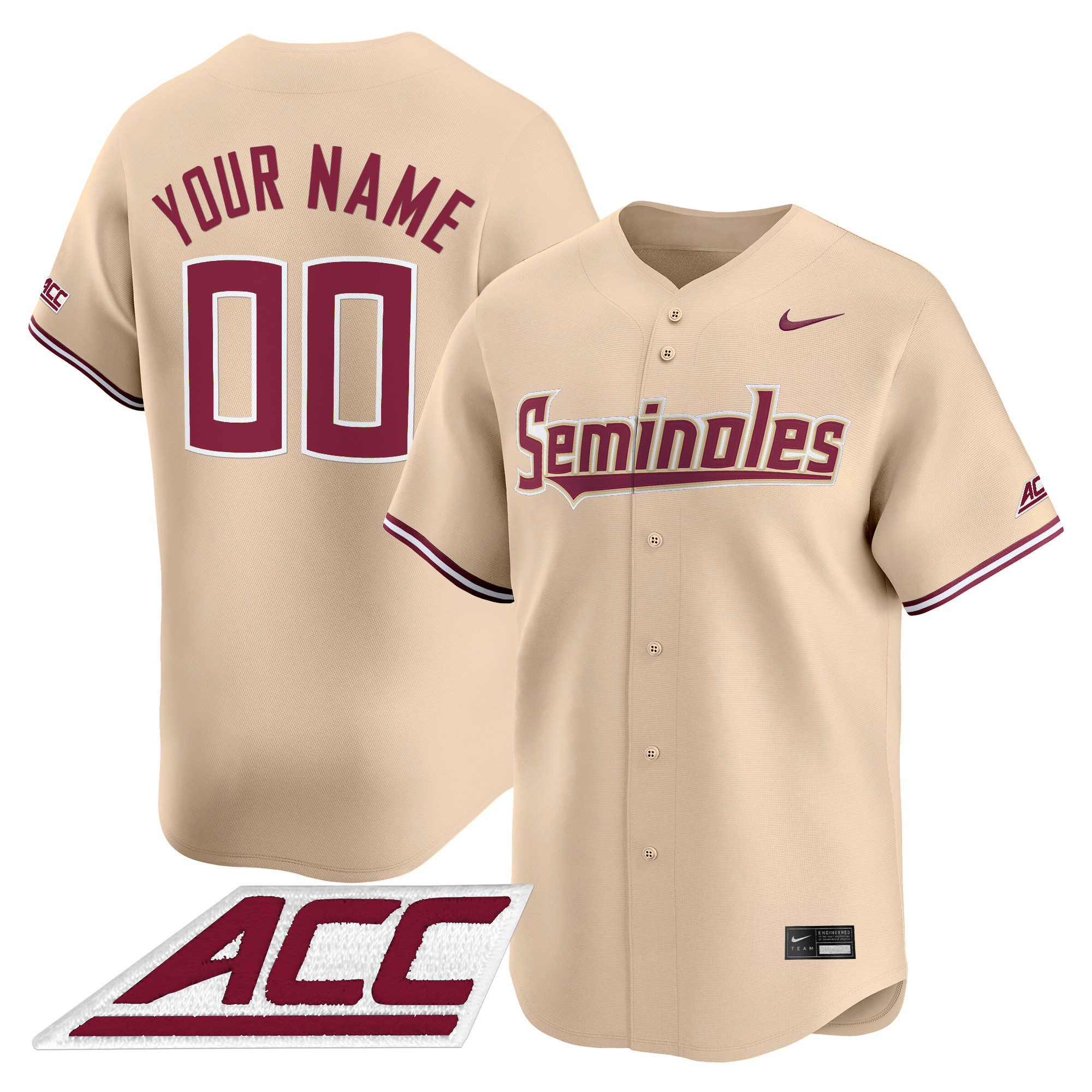 Florida State Seminoles 2025 Vapor Premier Limited Custom Jersey - All Stitched