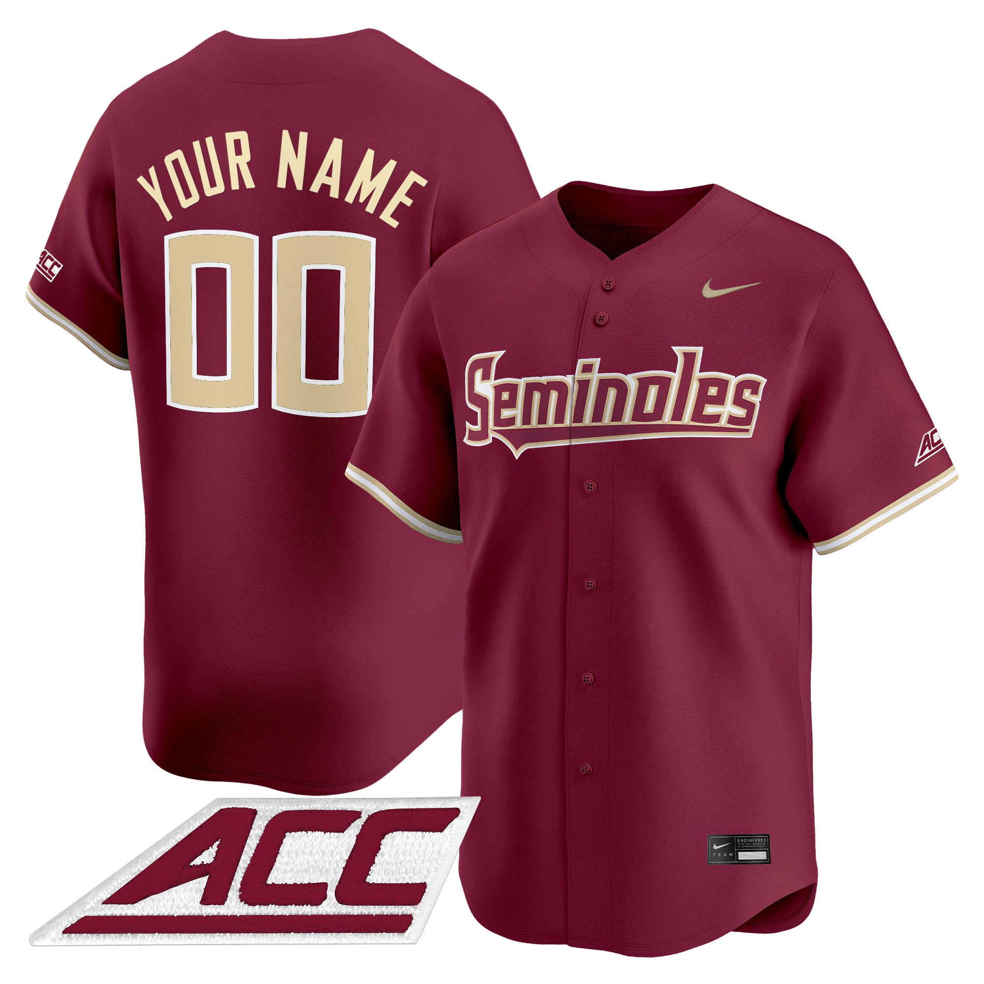 Florida State Seminoles 2025 Vapor Premier Limited Custom Jersey - All Stitched