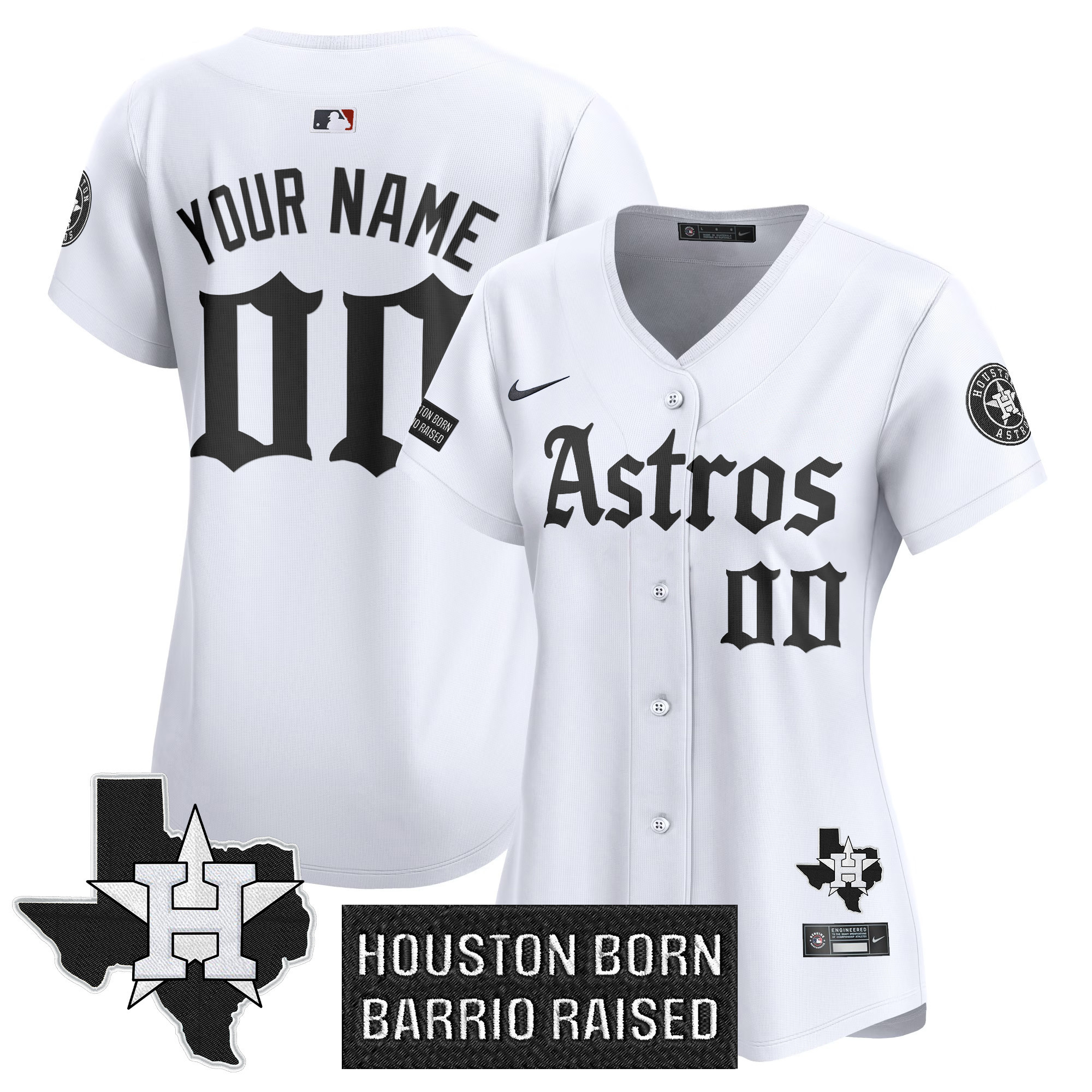 Houston Astros 'Gothic Edition' Vapor Premier Limited Custom Jersey - All Stitched