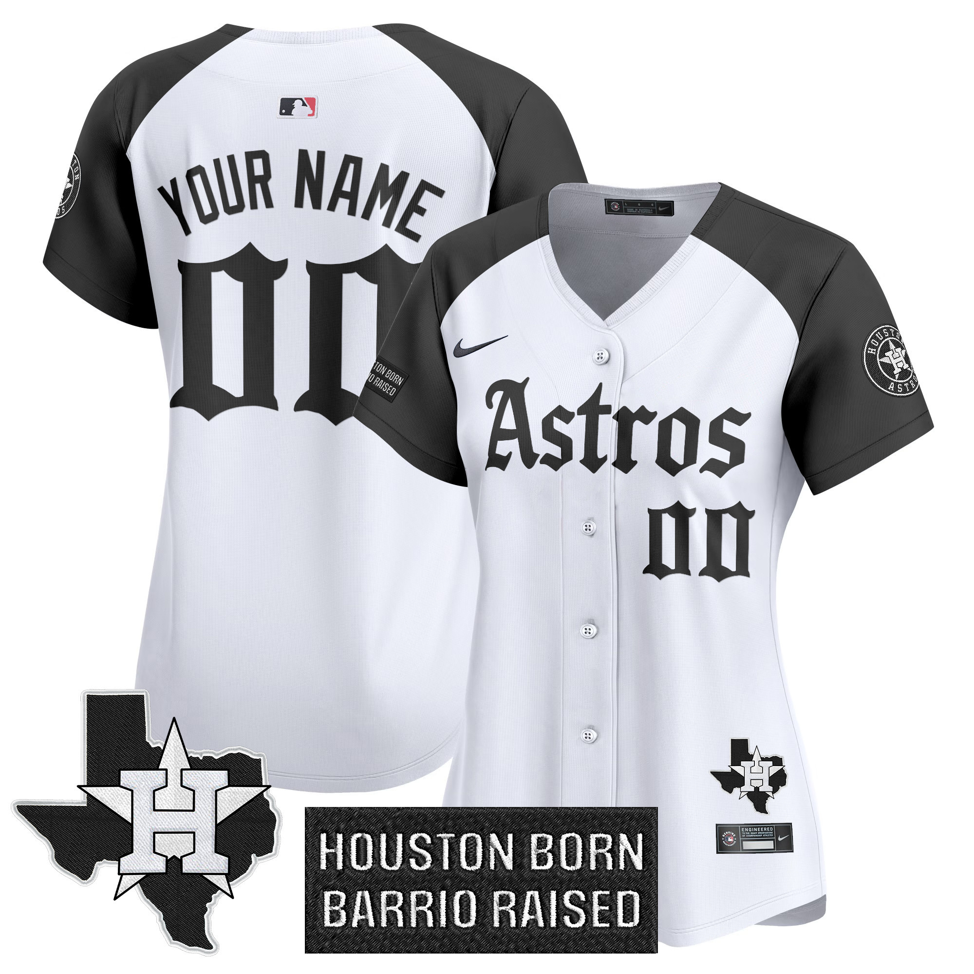 Houston Astros 'Gothic Edition' Vapor Premier Limited Custom Jersey - All Stitched