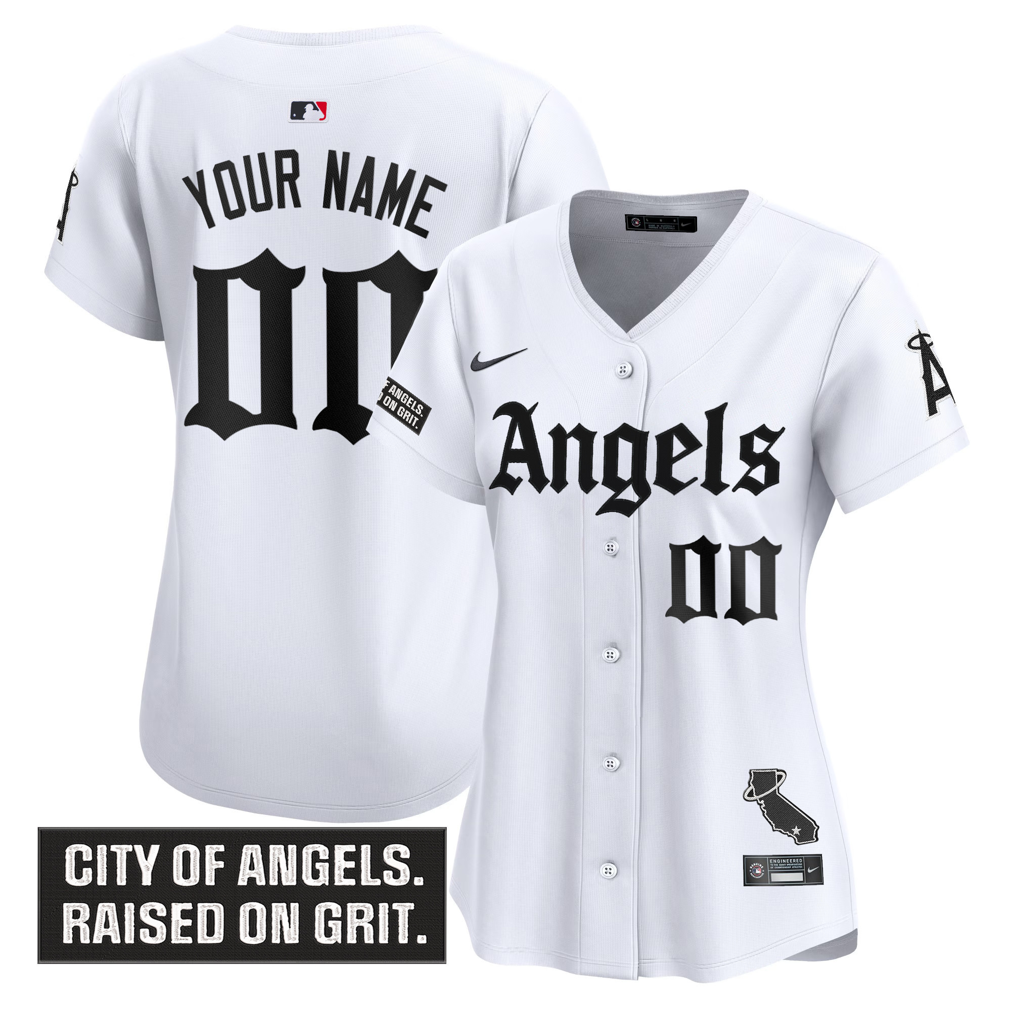 Los Angeles Angels 'Gothic Halo Edition' Vapor Premier Limited Custom Jersey - All Stitched