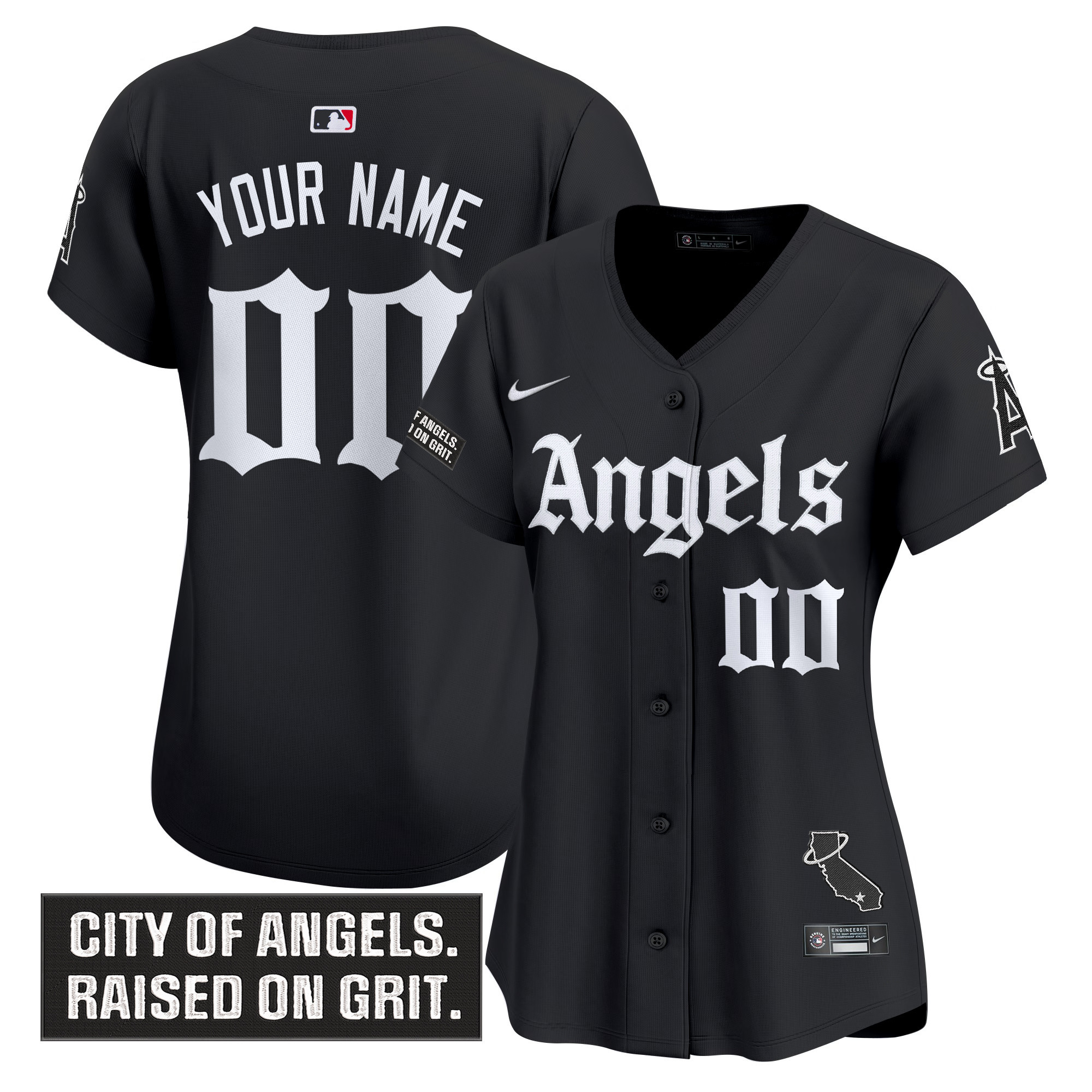 Los Angeles Angels 'Gothic Halo Edition' Vapor Premier Limited Custom Jersey - All Stitched
