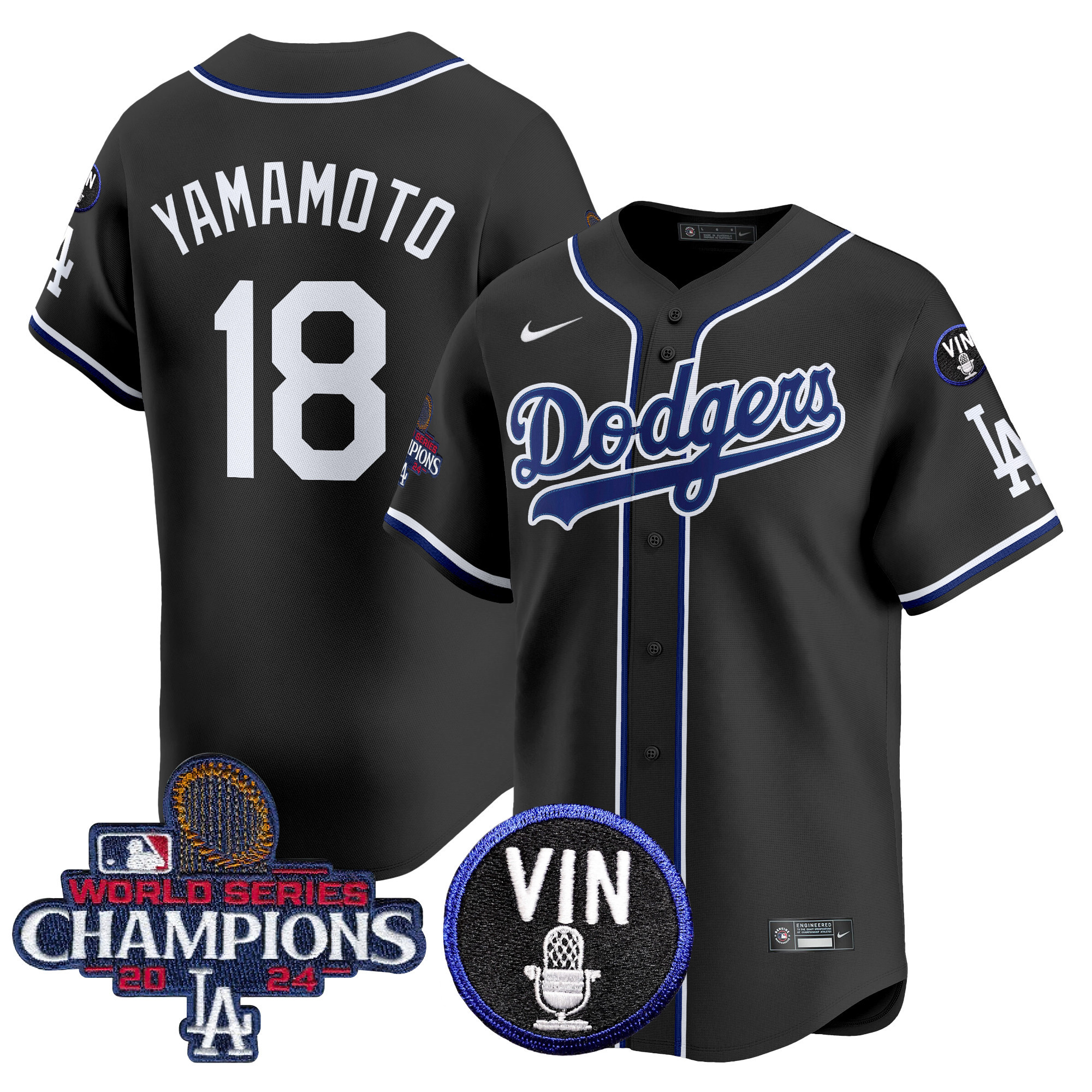 Los Angeles Dodgers 2025 Lights Out Vapor Premier Limited Jersey - All Stitched
