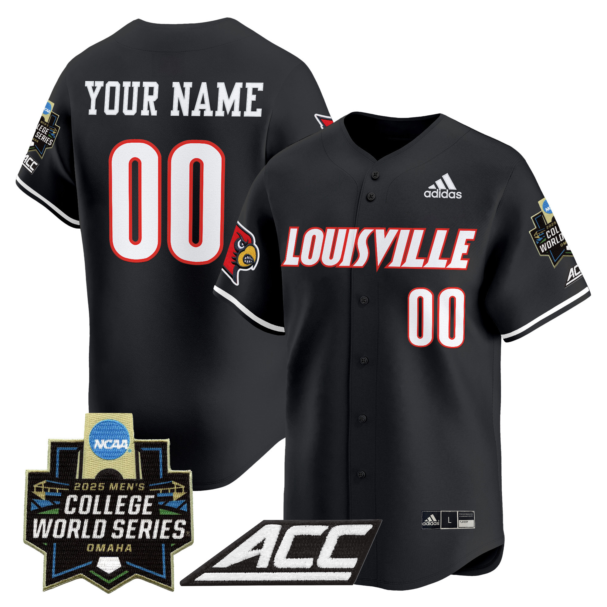 Louisville Cardinals 2025 World Series Vapor Premier Limited Custom Jersey - All Stitched