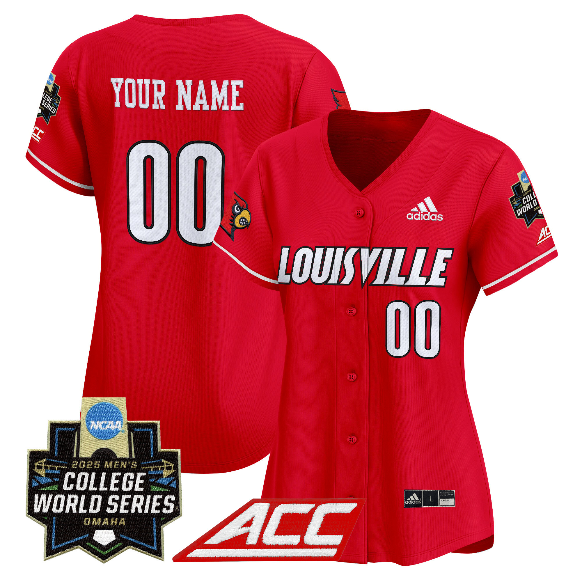 Louisville Cardinals 2025 World Series Vapor Premier Limited Custom Jersey - All Stitched