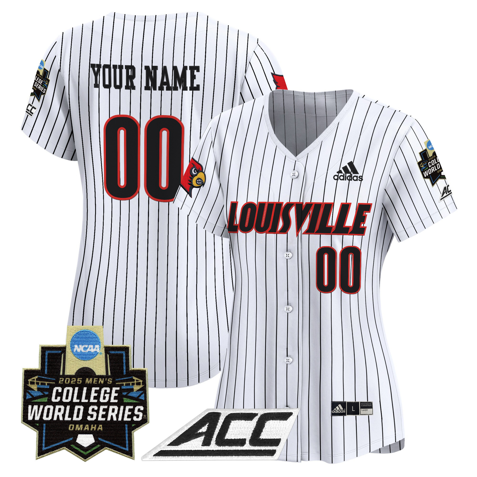 Louisville Cardinals 2025 World Series Vapor Premier Limited Custom Jersey - All Stitched