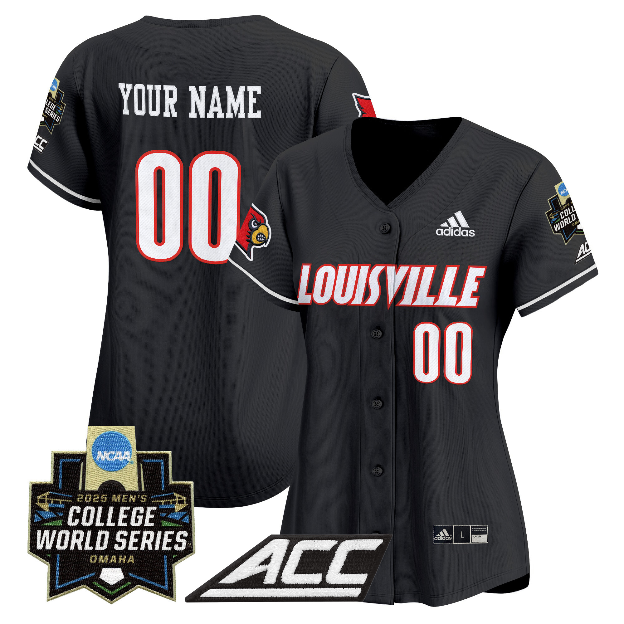 Louisville Cardinals 2025 World Series Vapor Premier Limited Custom Jersey - All Stitched