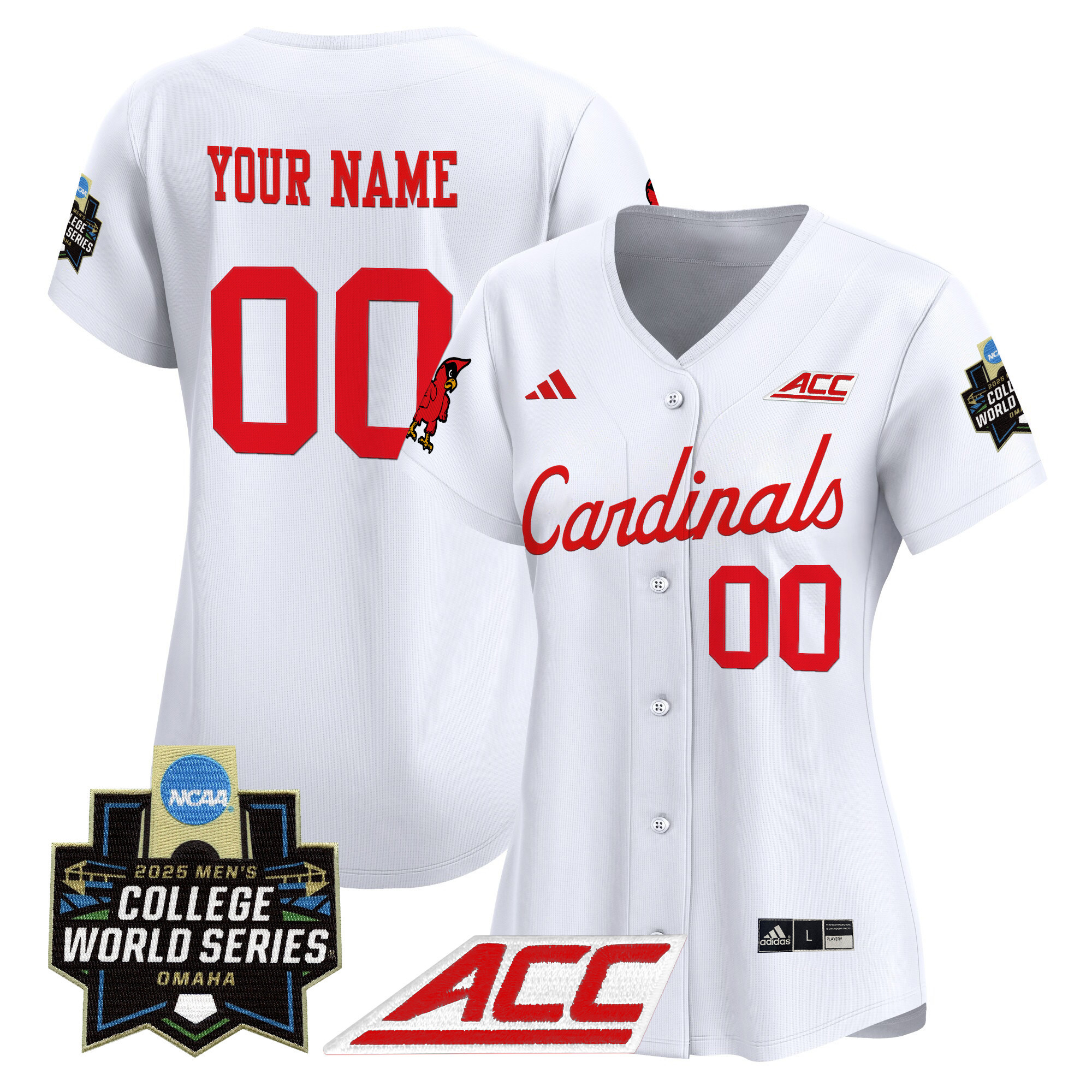 Louisville Cardinals 2025 World Series Vapor Premier Limited Custom Jersey - All Stitched