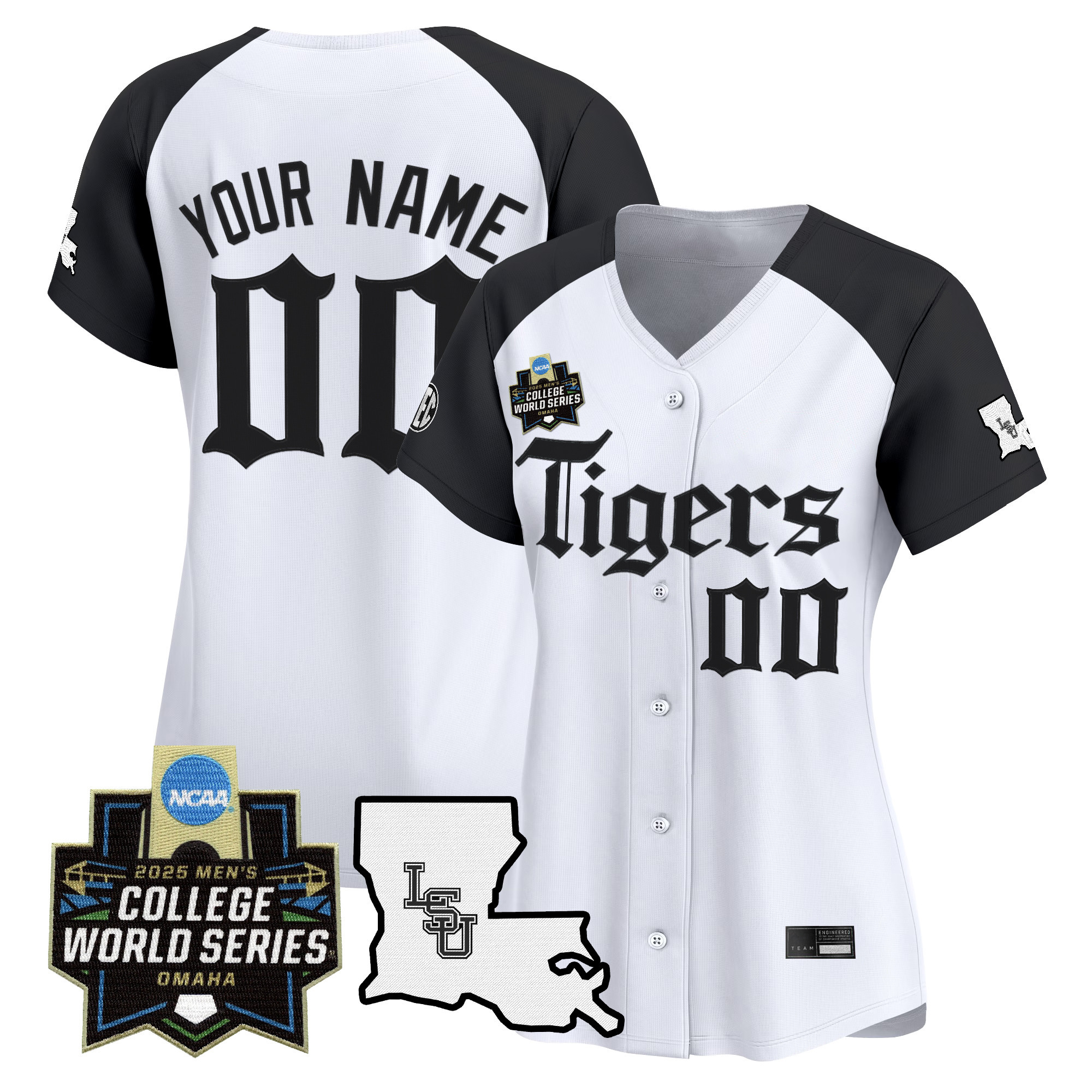 LSU Tigers 2025 World Series 'Gothic Geaux Edition' Vapor Premier Limited Custom Jersey - All Stitched