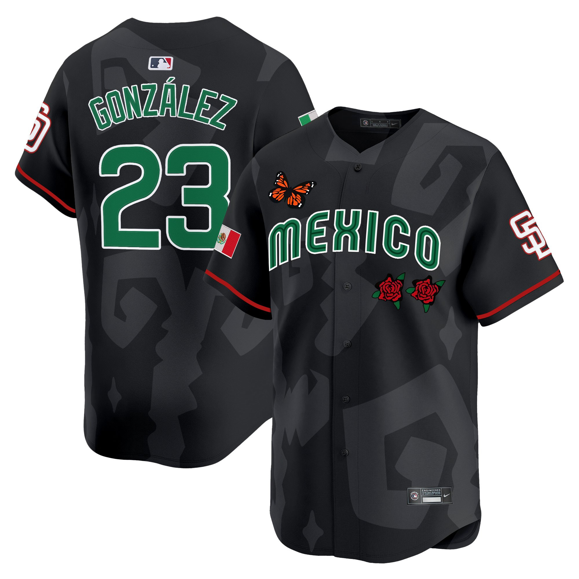 Men's 2025 Mexican Heritage x Sentrock Vapor Premier Limited Jersey - Stitched