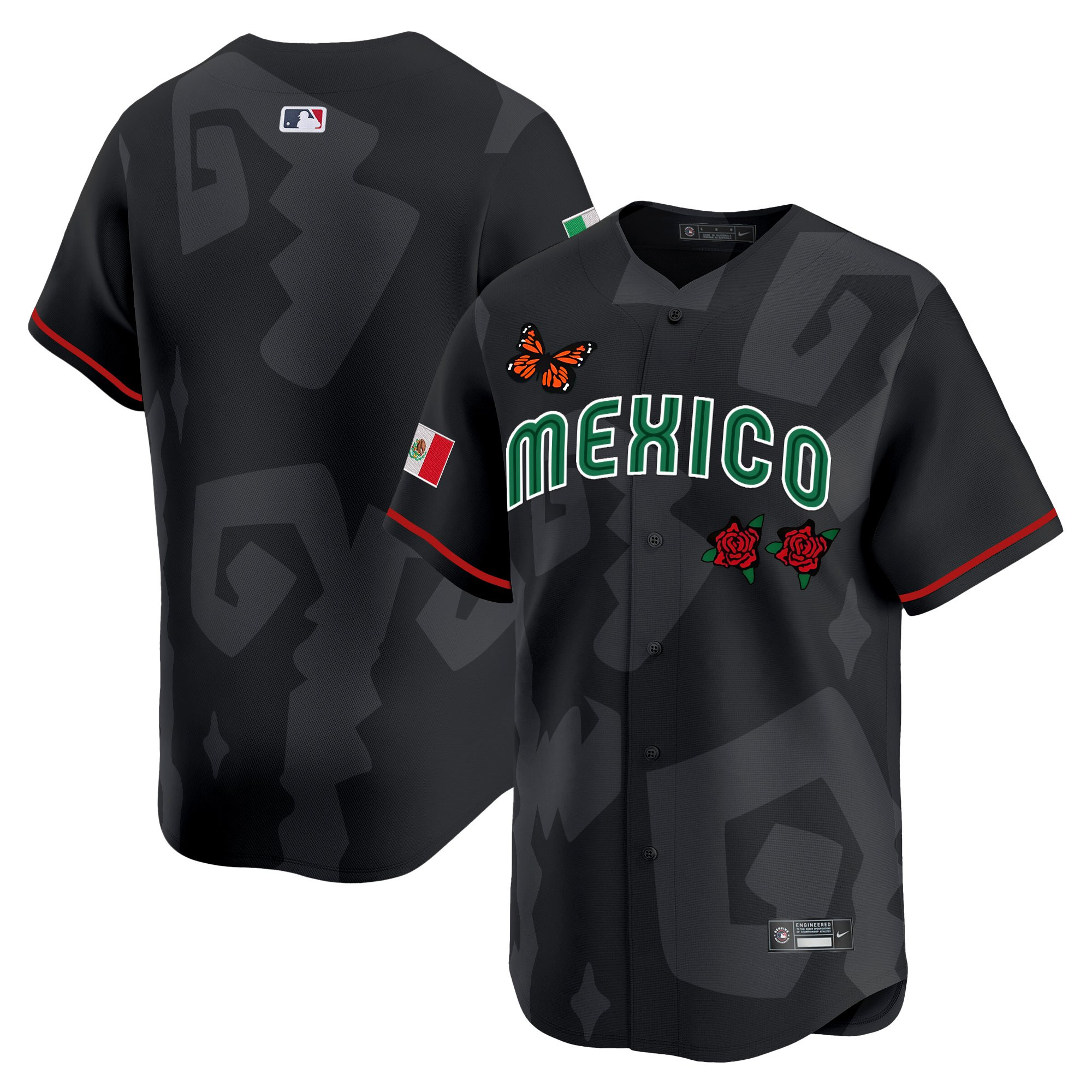 Men's 2025 Mexican Heritage x Sentrock Vapor Premier Limited Jersey - Stitched