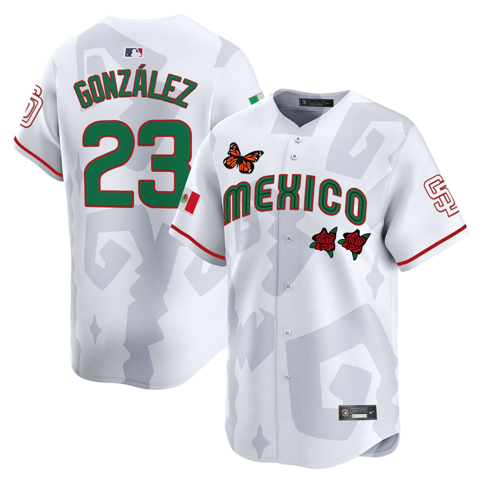 Men's 2025 Mexican Heritage x Sentrock Vapor Premier Limited Jersey - Stitched