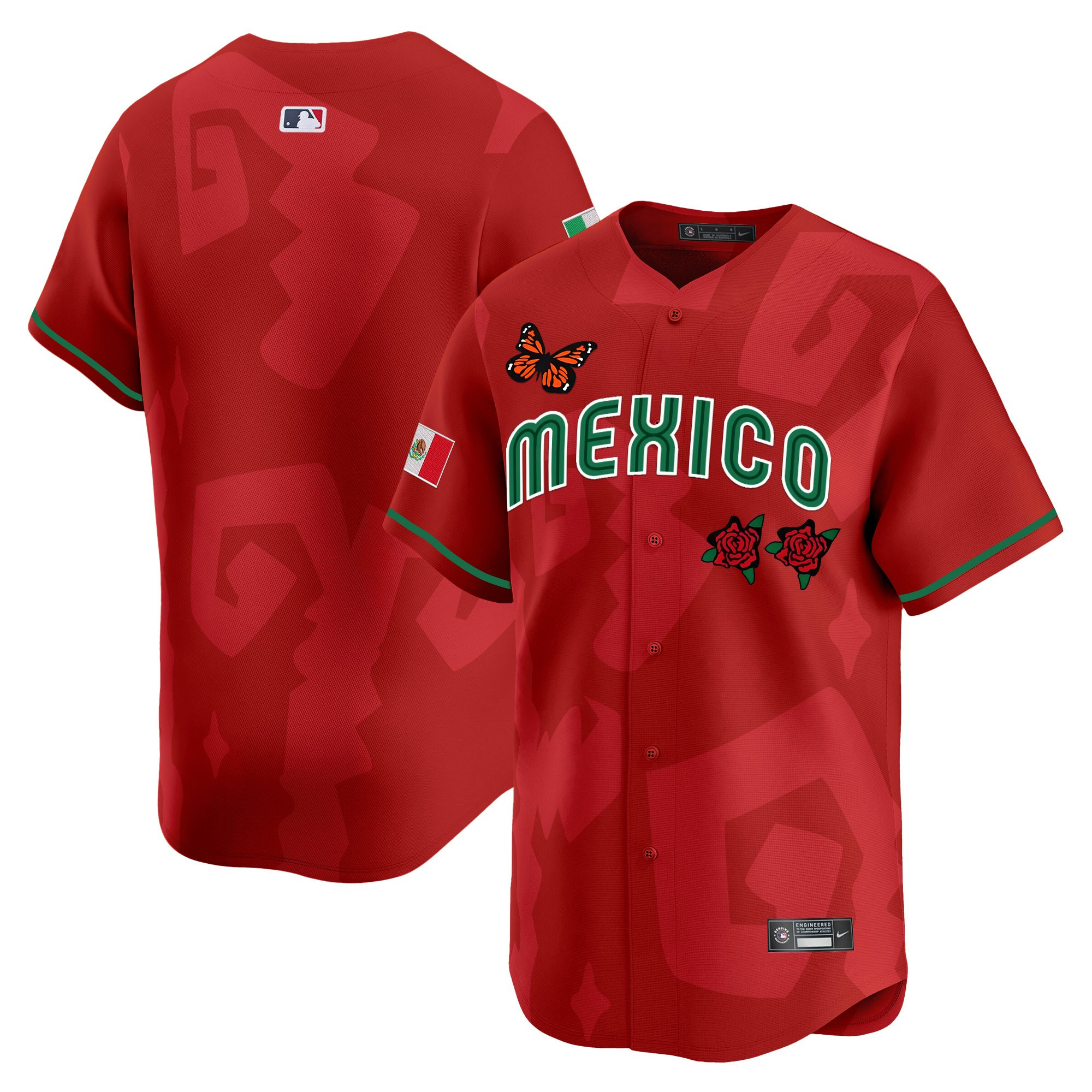 Men's 2025 Mexican Heritage x Sentrock Vapor Premier Limited Jersey - Stitched