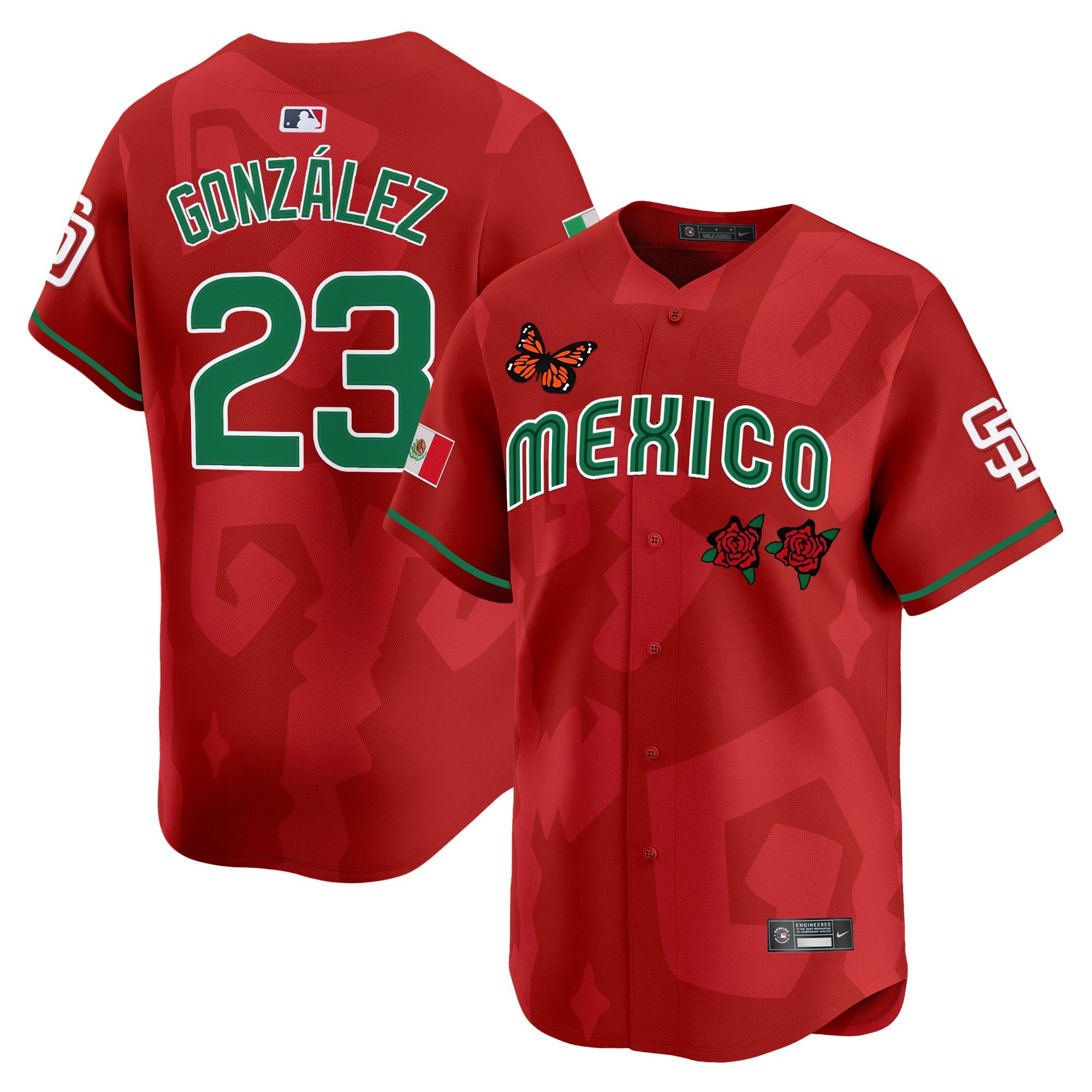 Men's 2025 Mexican Heritage x Sentrock Vapor Premier Limited Jersey - Stitched