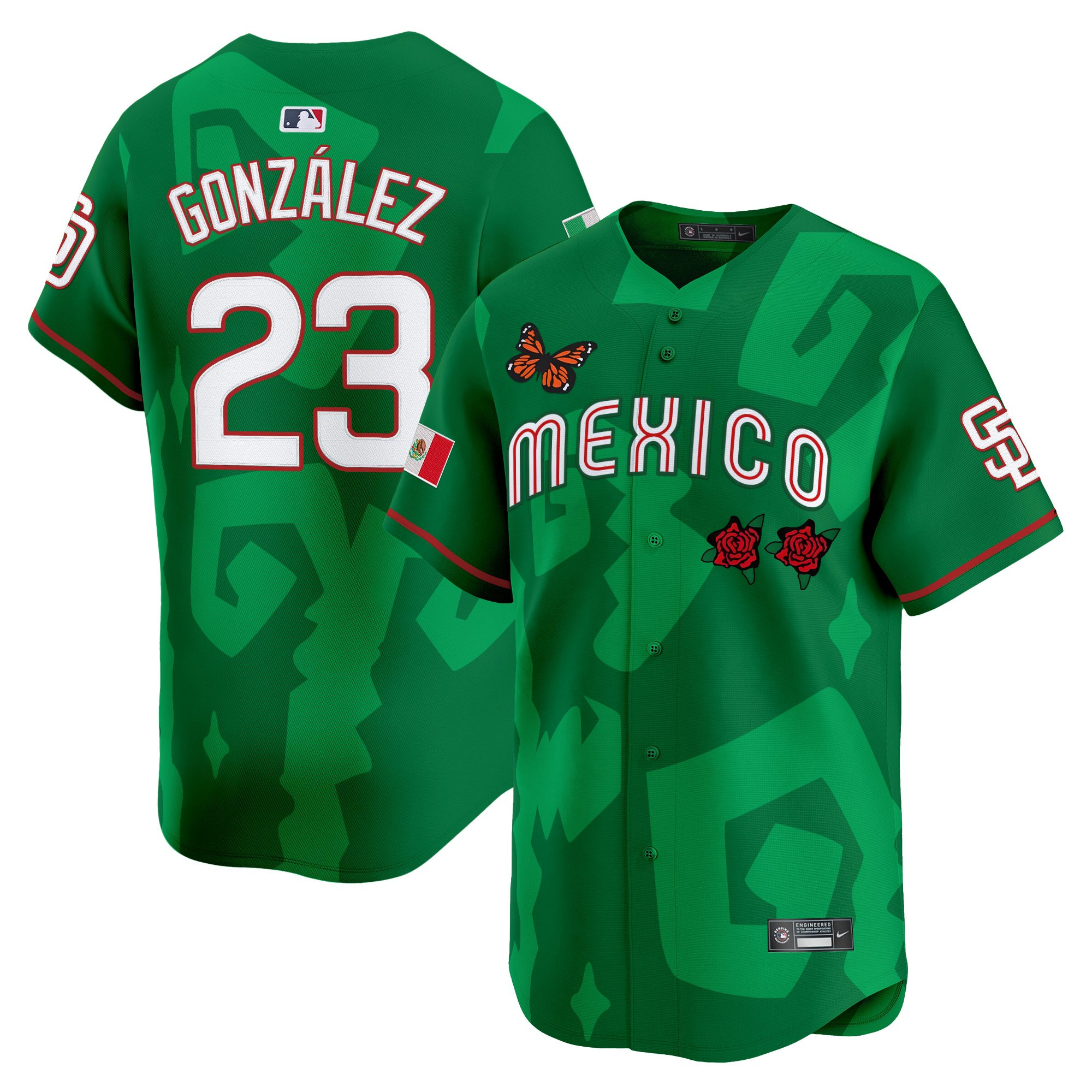 Men's 2025 Mexican Heritage x Sentrock Vapor Premier Limited Jersey - Stitched