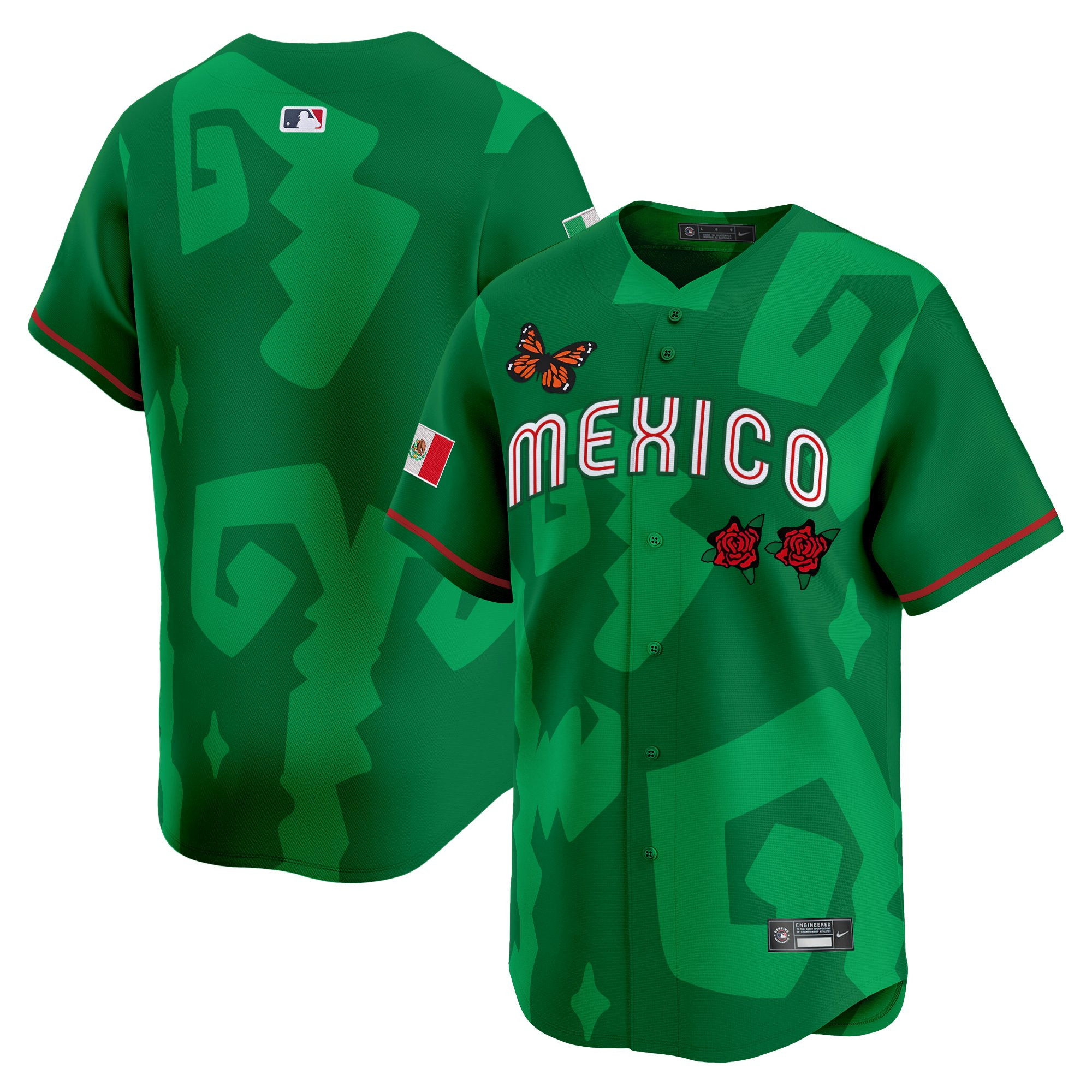 Men's 2025 Mexican Heritage x Sentrock Vapor Premier Limited Jersey - Stitched