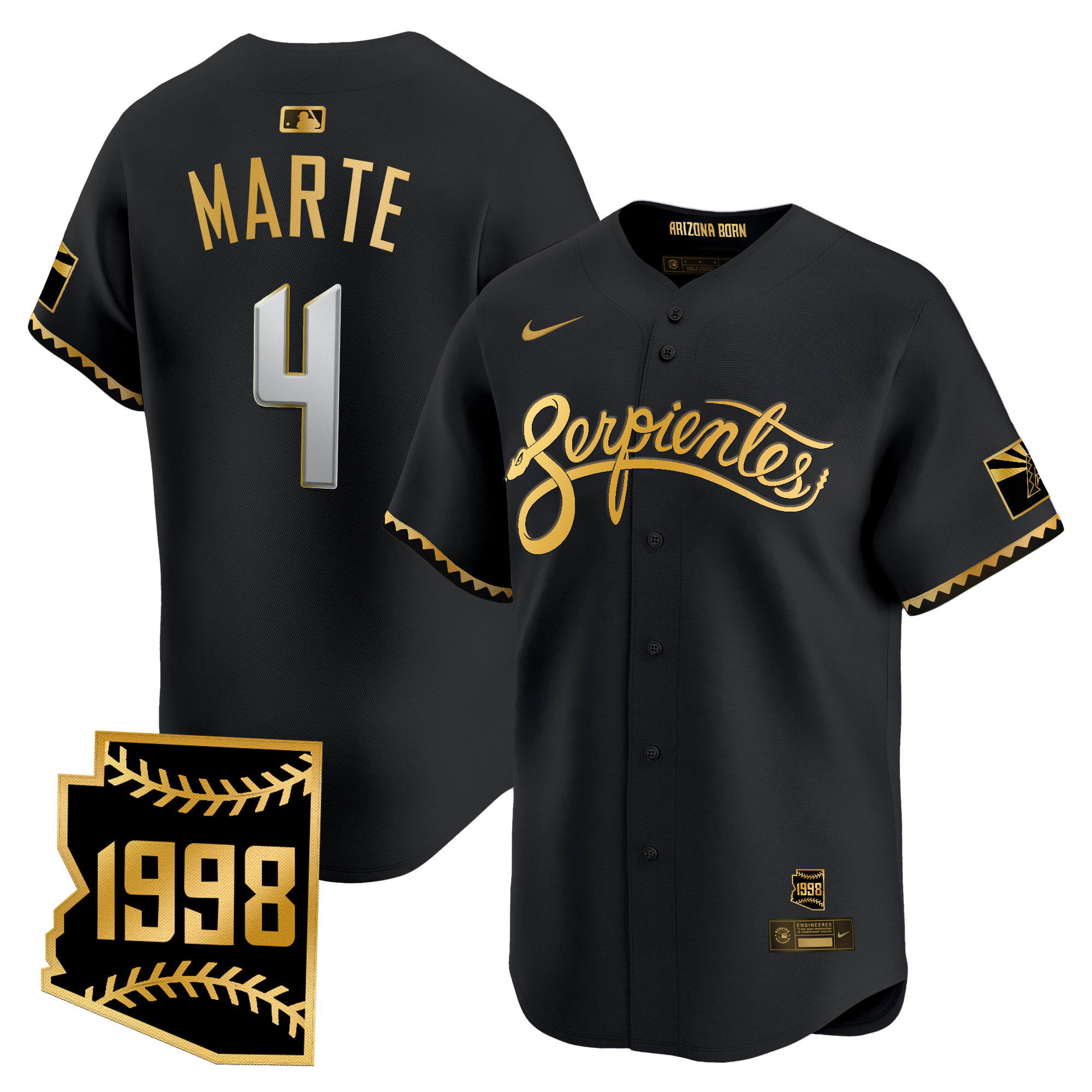 Men's Arizona Diamondbacks 2025 City Connect Vapor Premier Limited Jersey V2 - Stitched