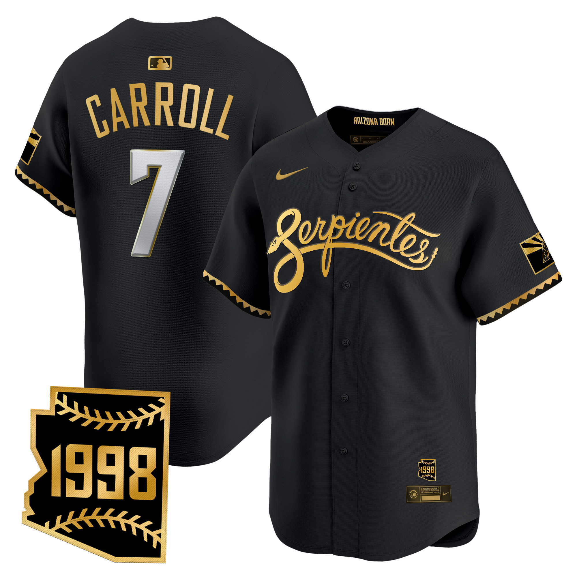 Men's Arizona Diamondbacks 2025 City Connect Vapor Premier Limited Jersey V2 - Stitched