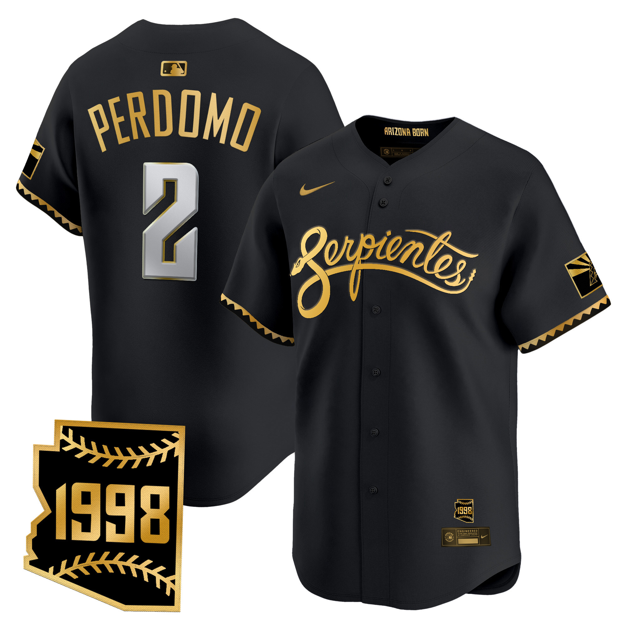 Men's Arizona Diamondbacks 2025 City Connect Vapor Premier Limited Jersey V2 - Stitched