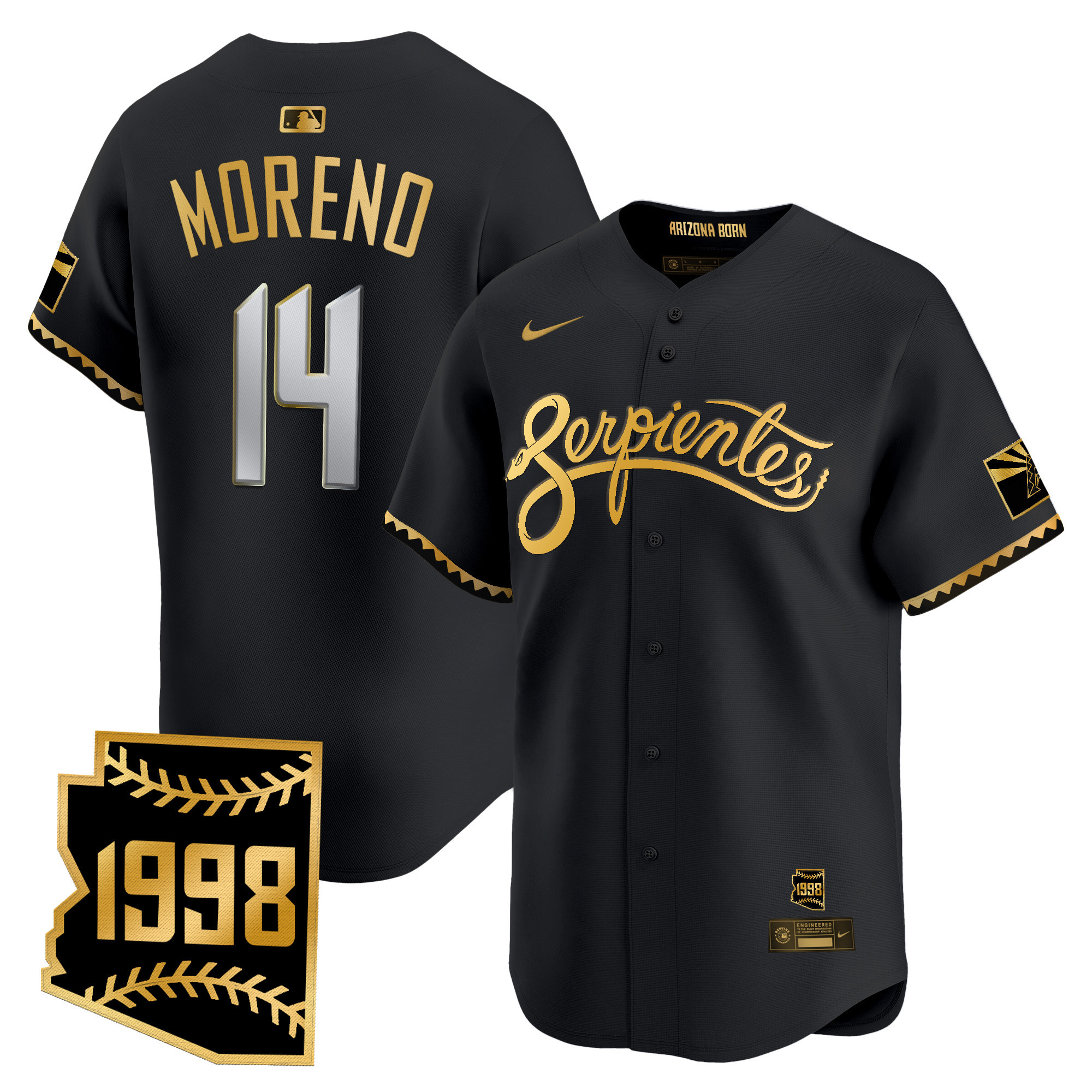 Men's Arizona Diamondbacks 2025 City Connect Vapor Premier Limited Jersey V2 - Stitched