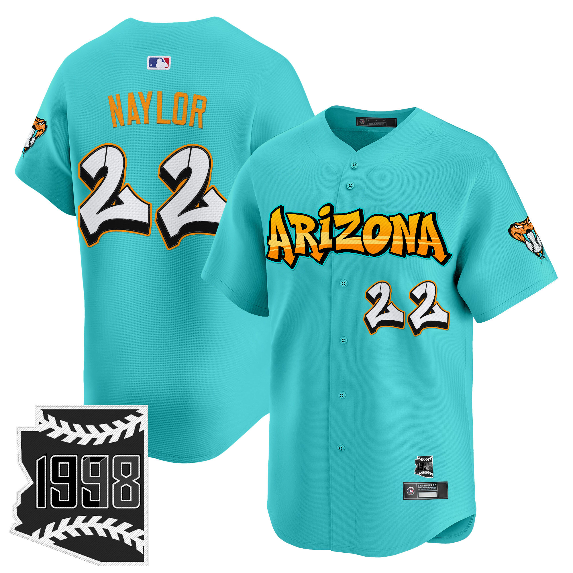 Men's Arizona Diamondbacks 'Graffiti Desert Ink Edition' Vapor Premier Limited Jersey - All Stitched