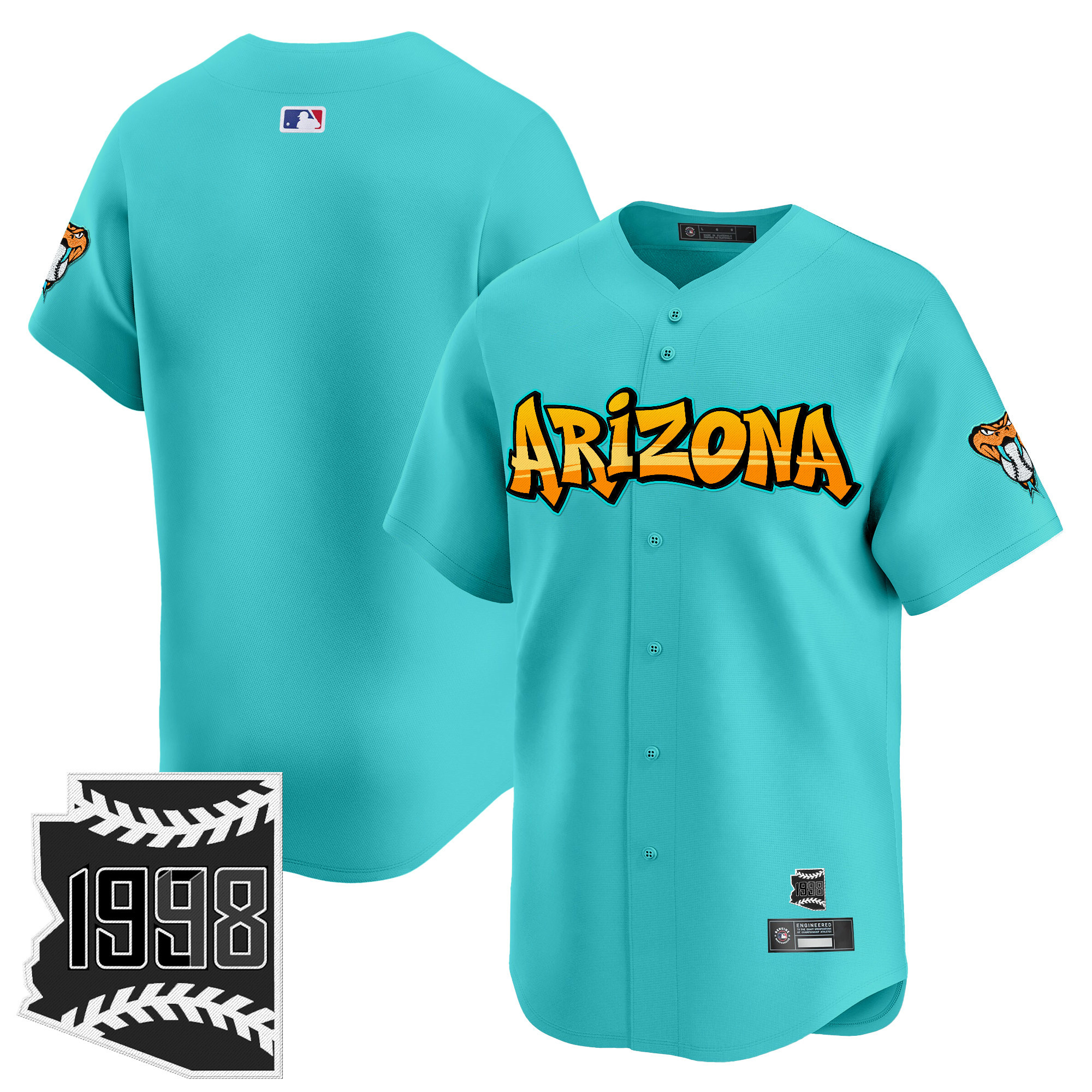 Men's Arizona Diamondbacks 'Graffiti Desert Ink Edition' Vapor Premier Limited Jersey - All Stitched