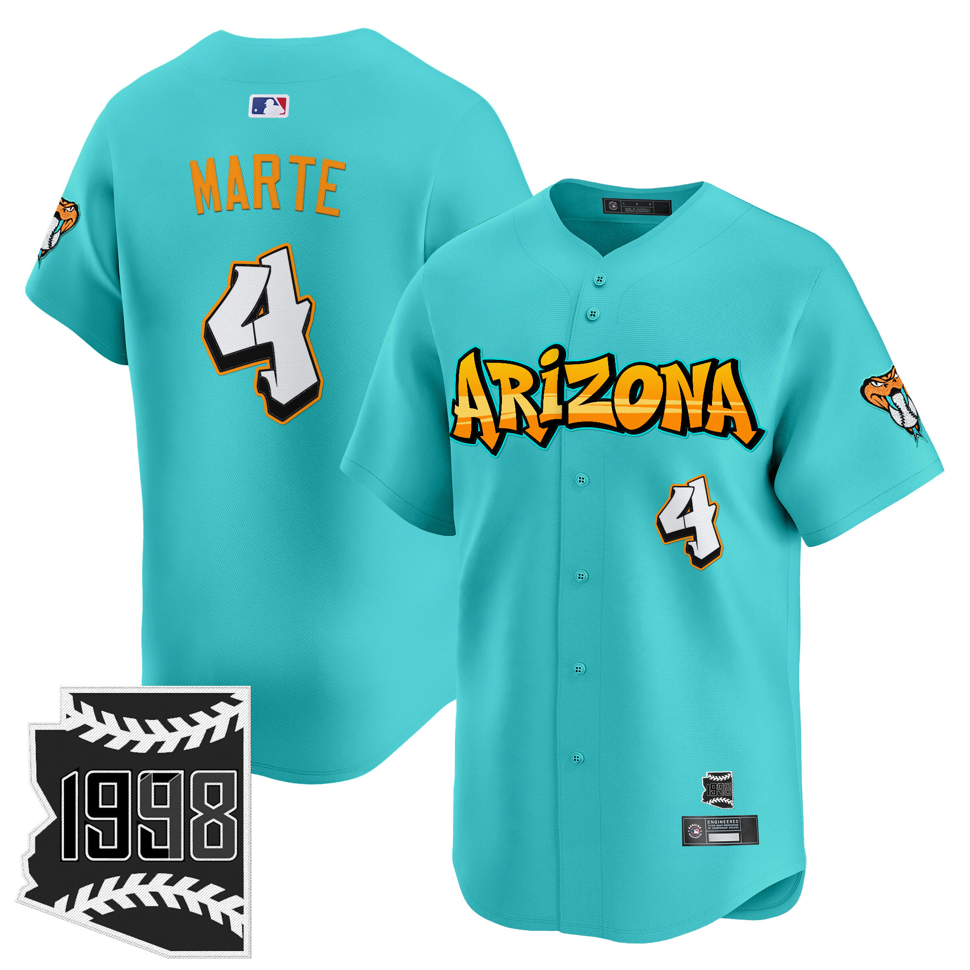 Men's Arizona Diamondbacks 'Graffiti Desert Ink Edition' Vapor Premier Limited Jersey - All Stitched