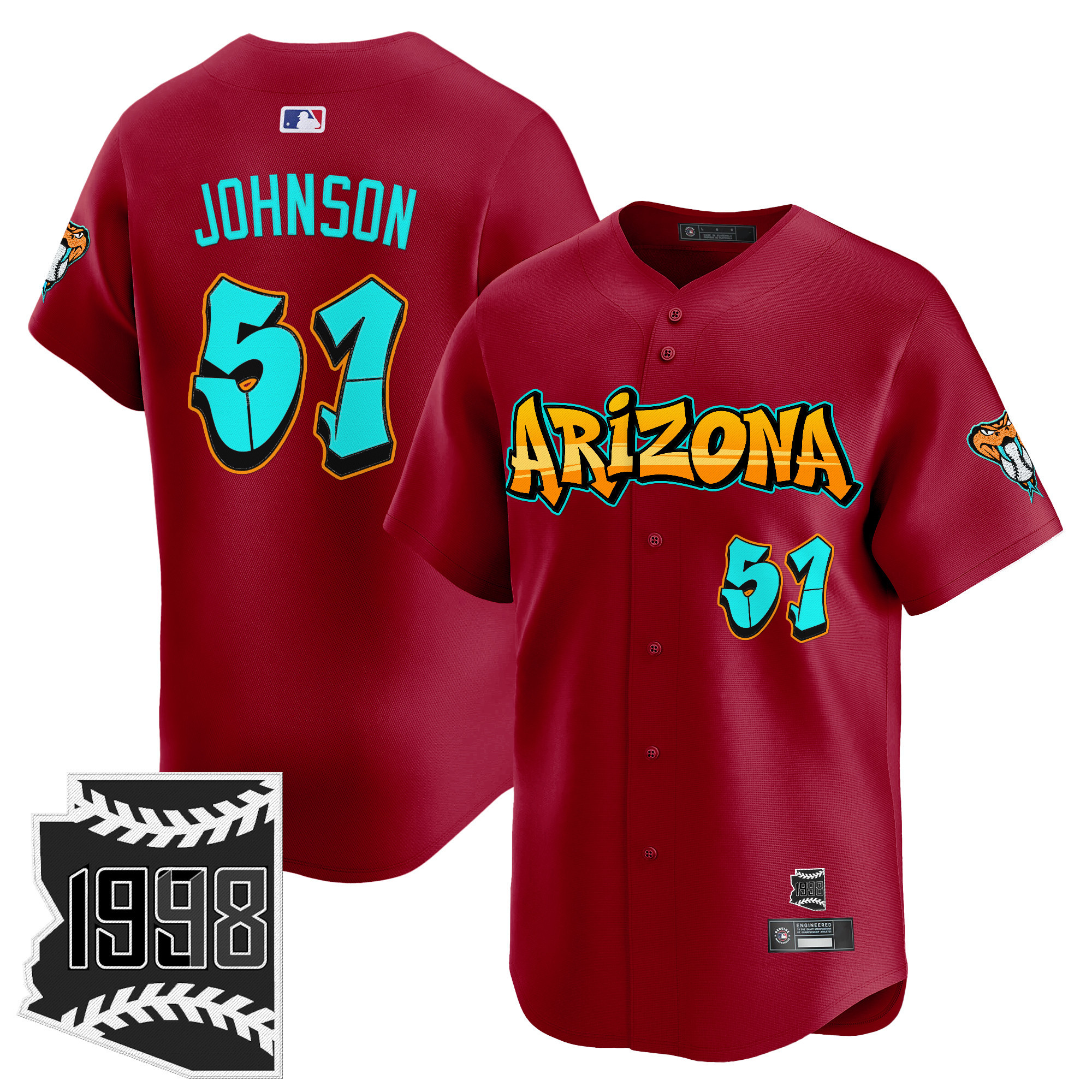 Men's Arizona Diamondbacks 'Graffiti Desert Ink Edition' Vapor Premier Limited Jersey - All Stitched