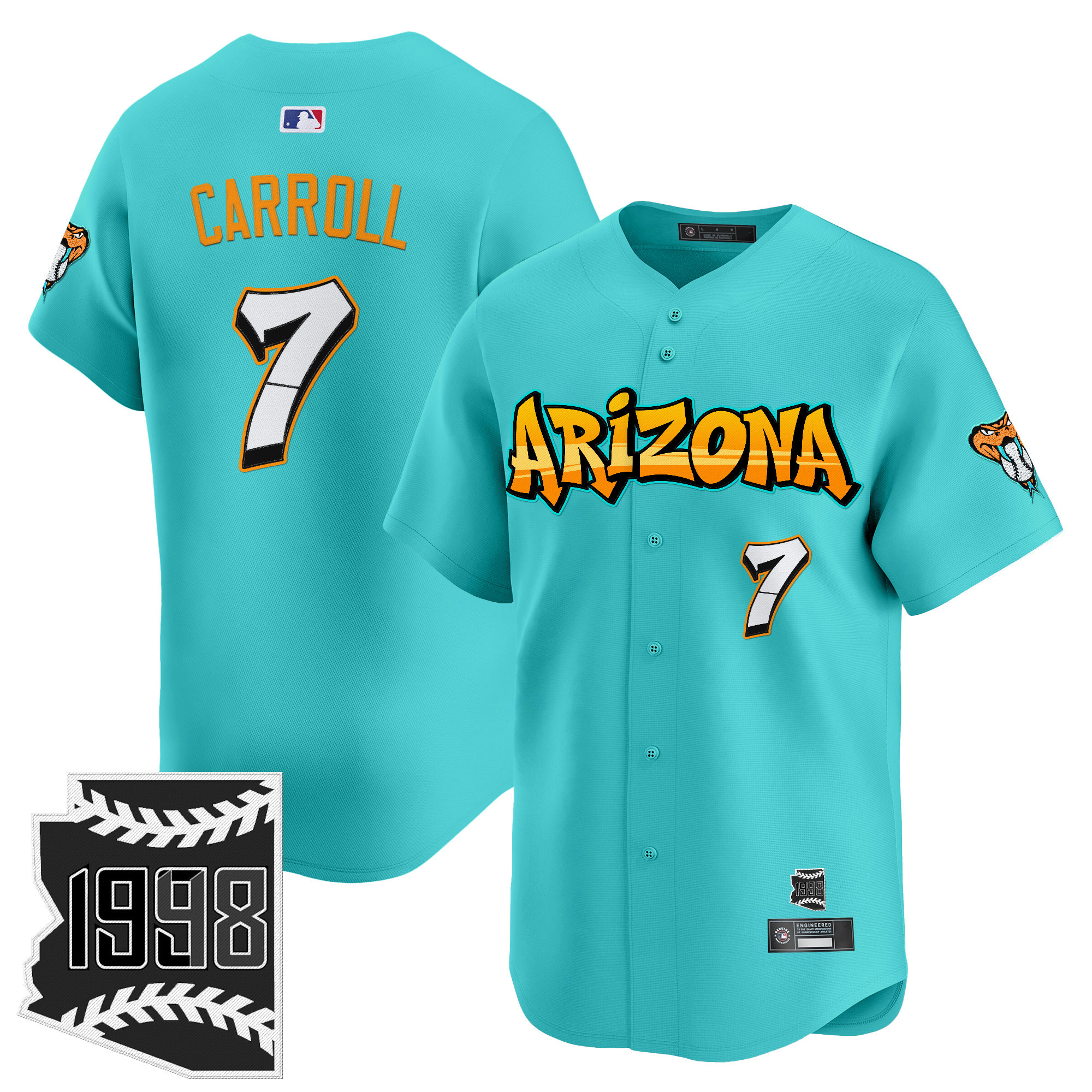 Men's Arizona Diamondbacks 'Graffiti Desert Ink Edition' Vapor Premier Limited Jersey - All Stitched