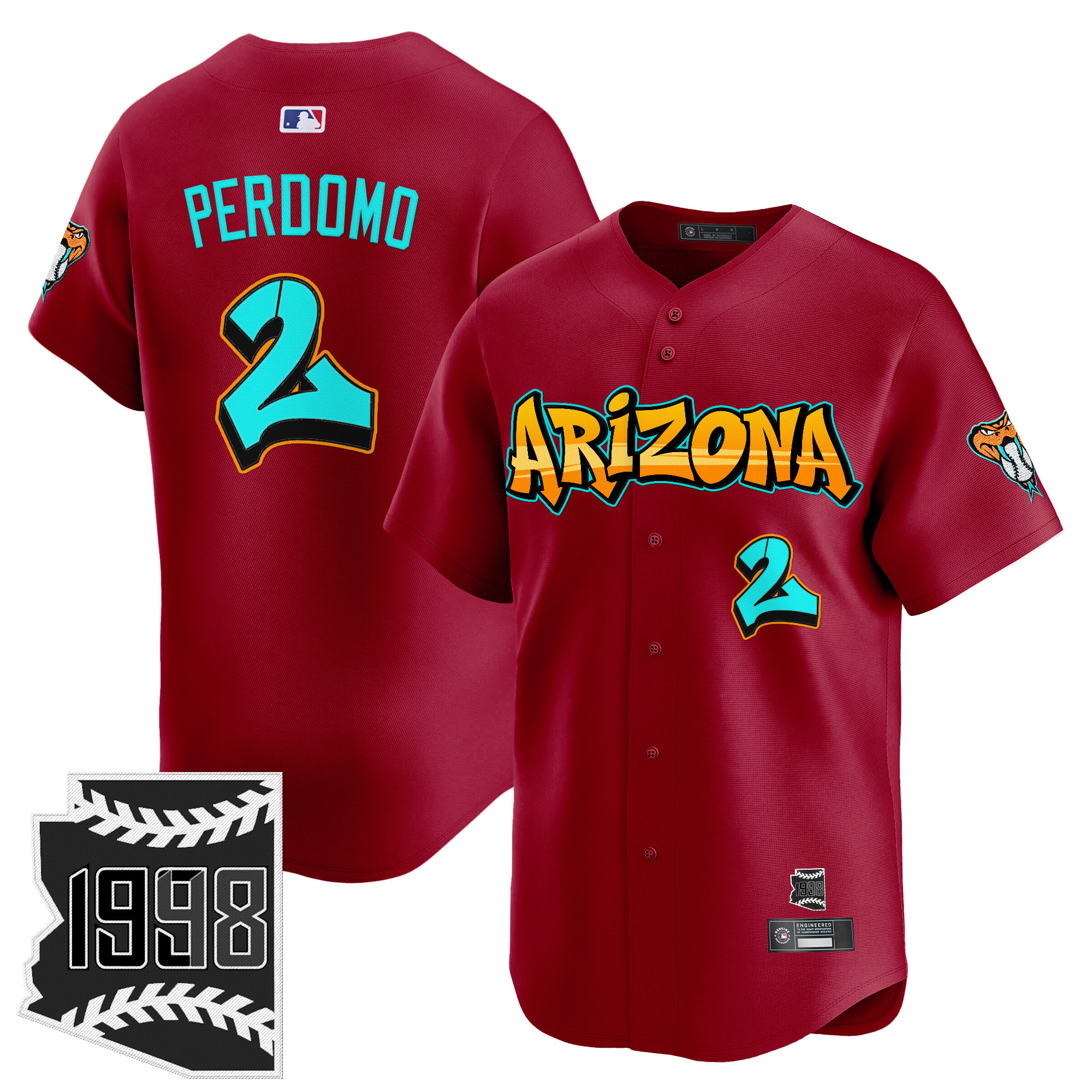 Men's Arizona Diamondbacks 'Graffiti Desert Ink Edition' Vapor Premier Limited Jersey - All Stitched
