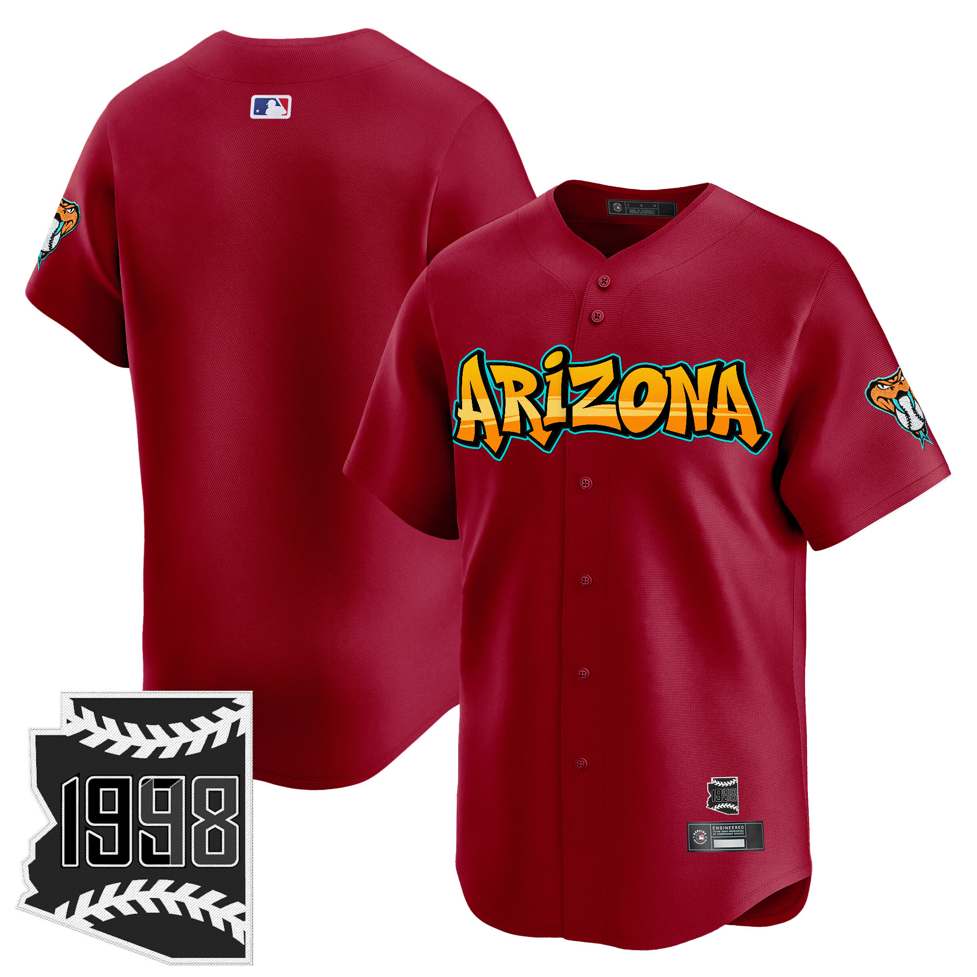 Men's Arizona Diamondbacks 'Graffiti Desert Ink Edition' Vapor Premier Limited Jersey - All Stitched