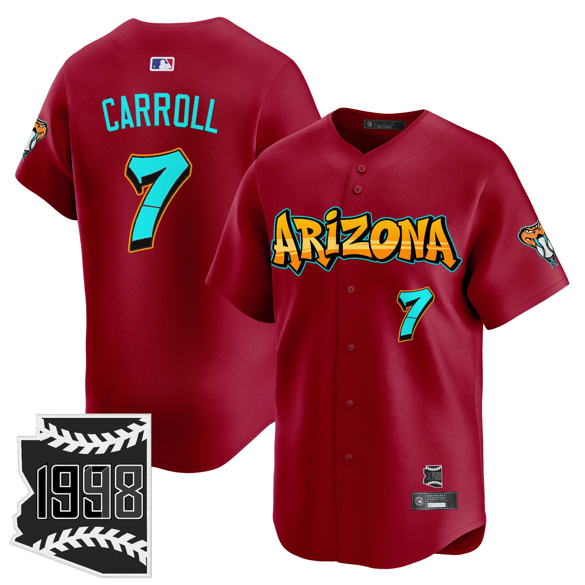 Men's Arizona Diamondbacks 'Graffiti Desert Ink Edition' Vapor Premier Limited Jersey - All Stitched
