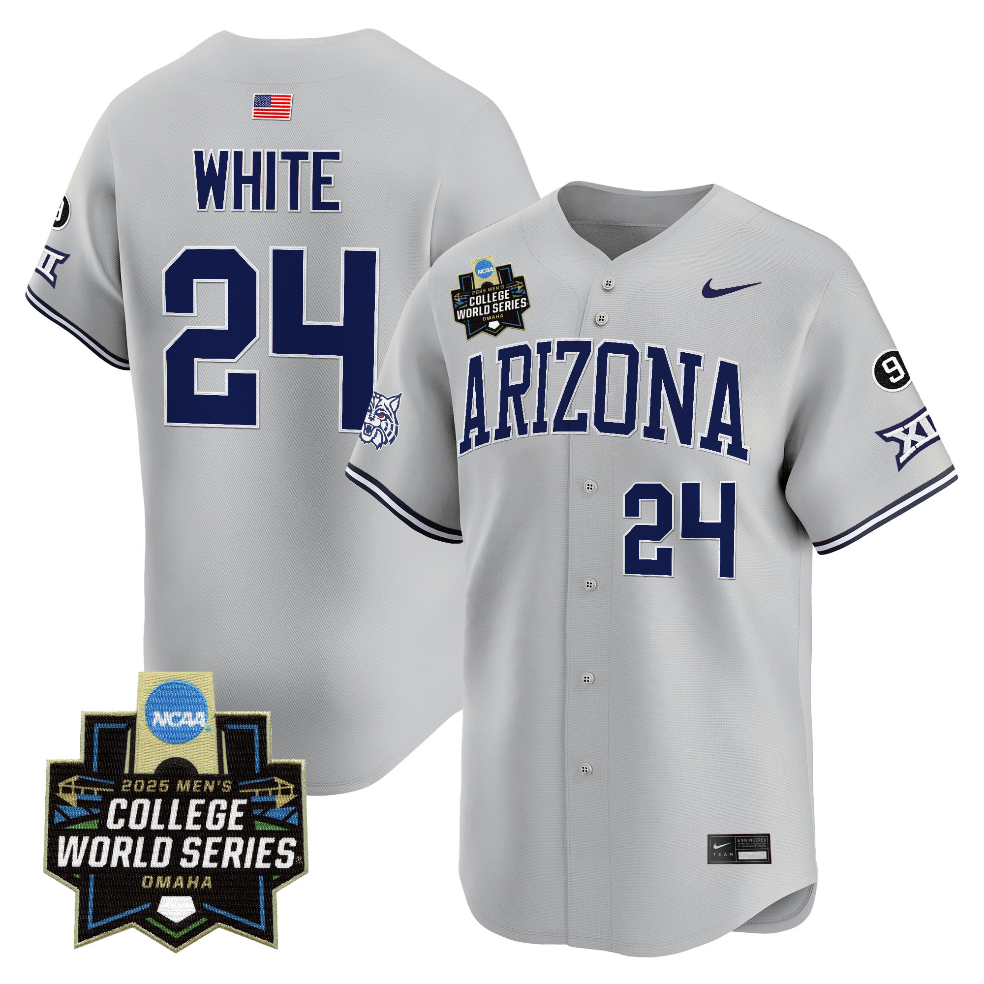 Men's Arizona Wildcats 2025 World Series Vapor Premier Limited Jersey - All Stitched