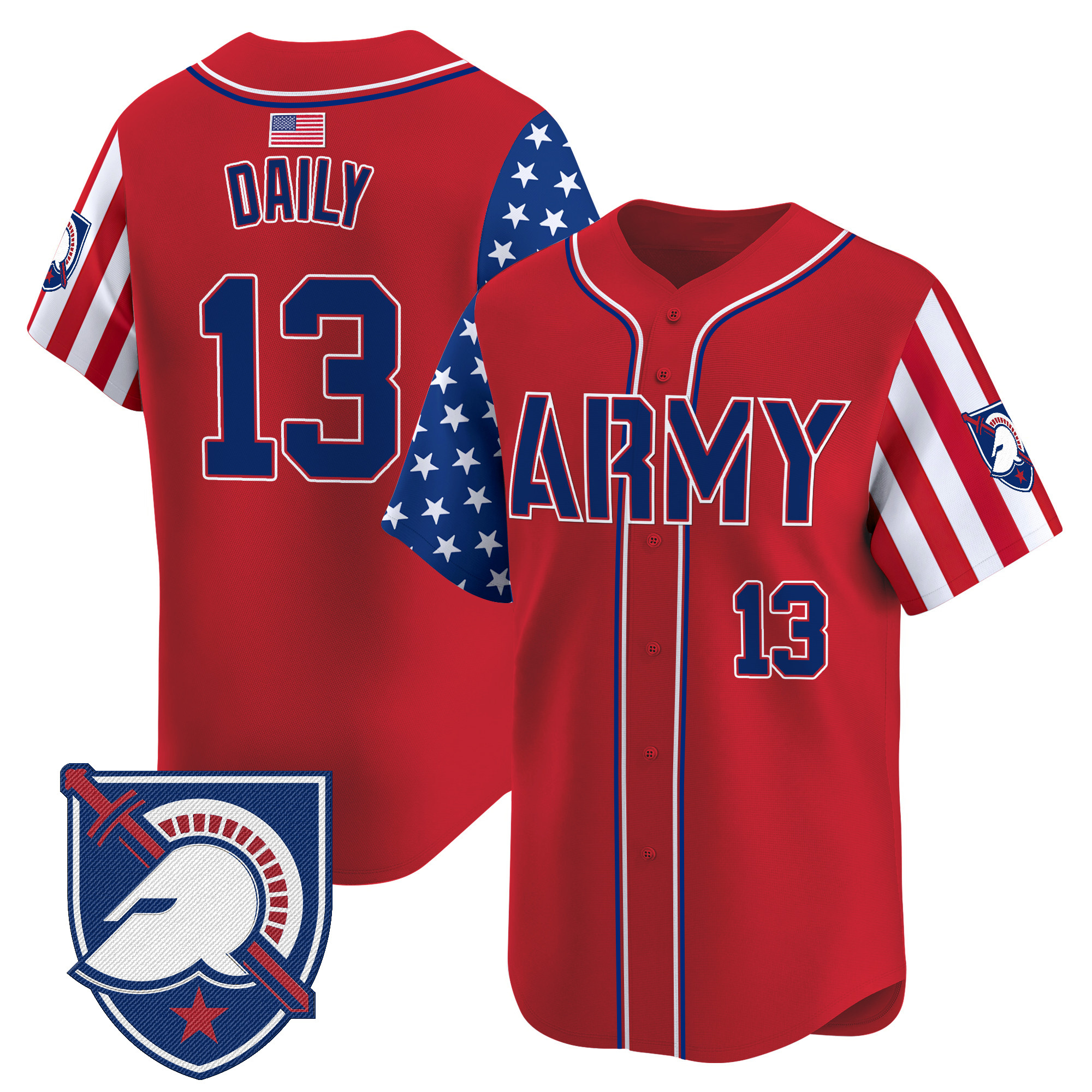 Men's Army Black Knights 2025 Independence Day Vapor Premier Limited Jersey - All Stitched