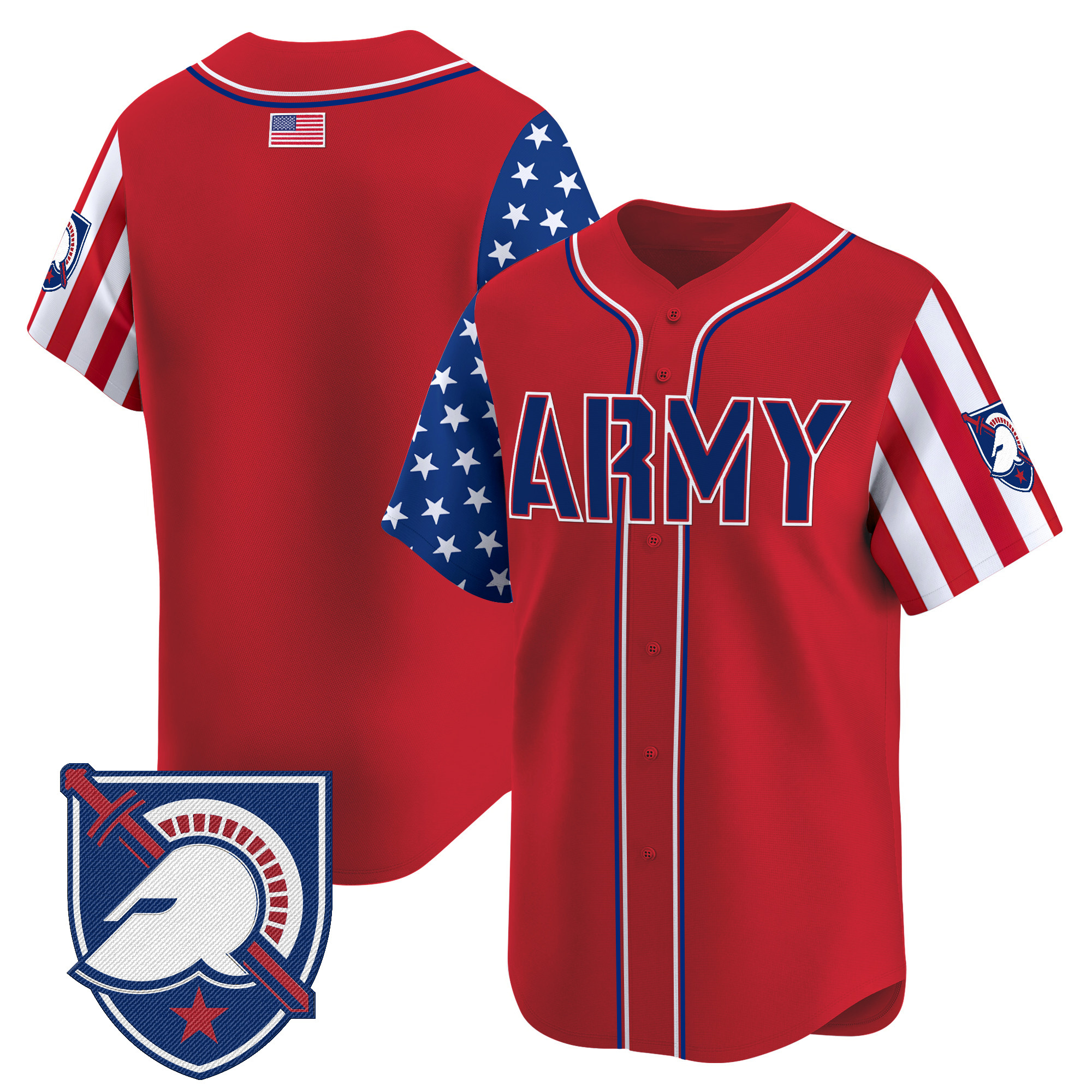 Men's Army Black Knights 2025 Independence Day Vapor Premier Limited Jersey - All Stitched